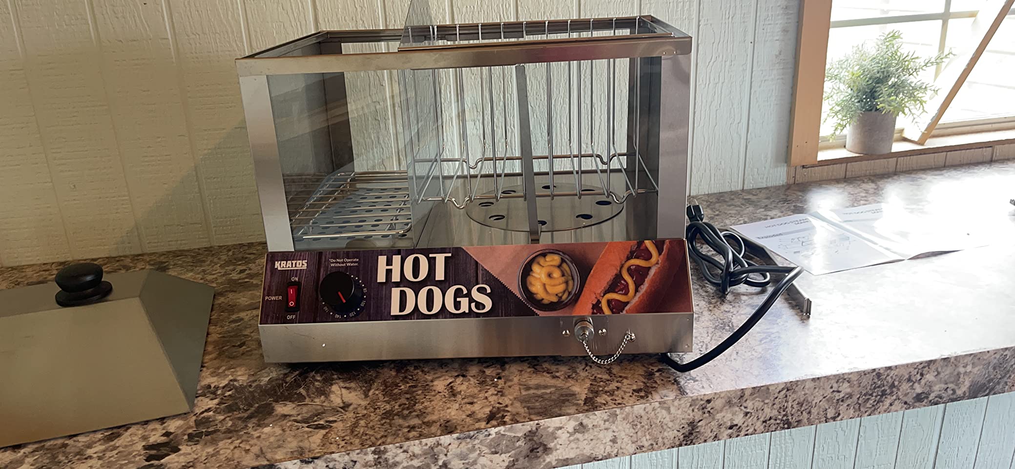 Kratos Commercial Food Warmer, Stainless Steel Hot Dog Bun Warmer, 32 Bun Capacity, 120V, 450W (31M-010) customer photo 1