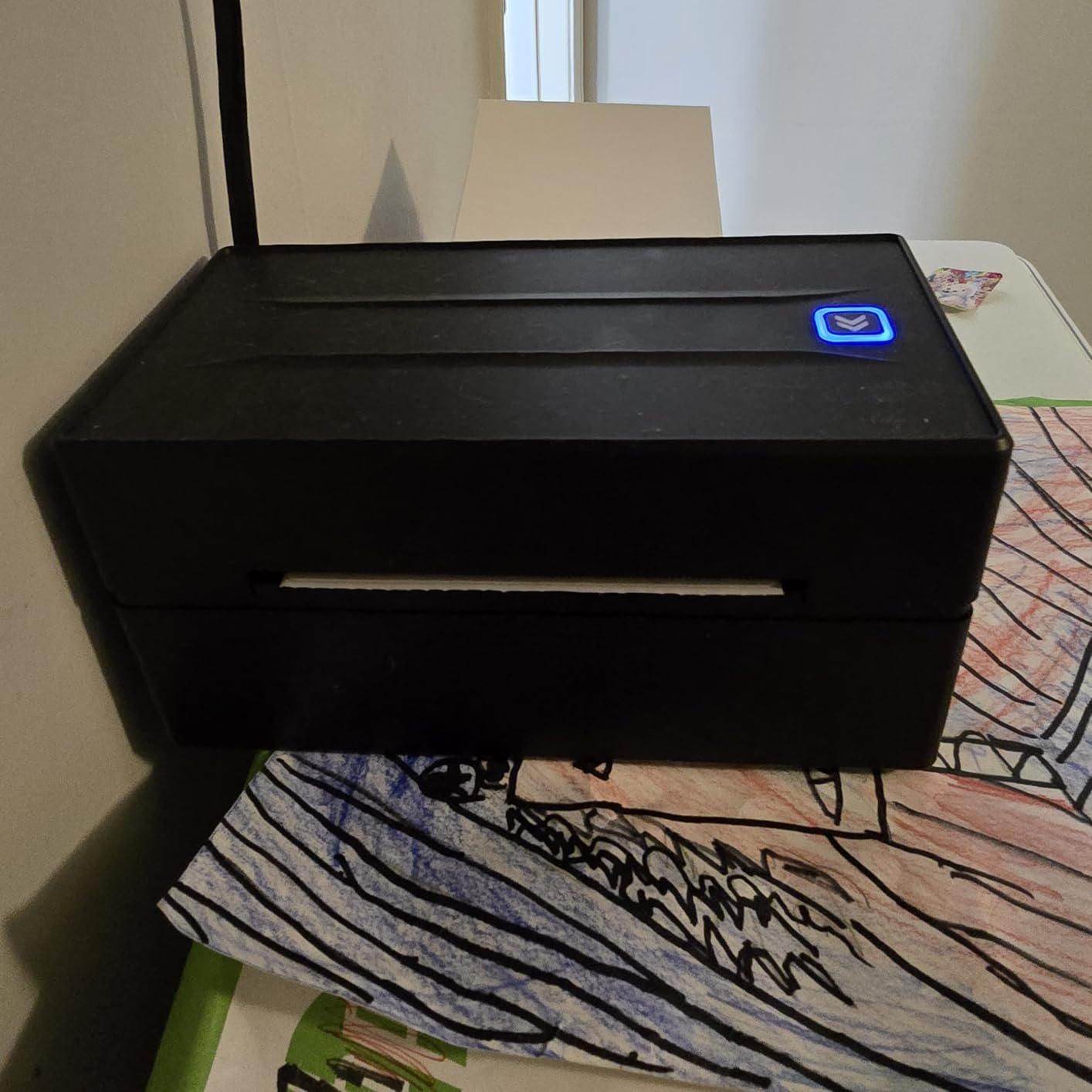 Bluetooth Thermal Shipping Label Printer: 4x6 Wireless Label Maker with Tape for Small Business - Compatible with iPhone, Android, Windows & Mac, Widely Used for USPS UPS Amazon Shopify Etsy customer photo 1