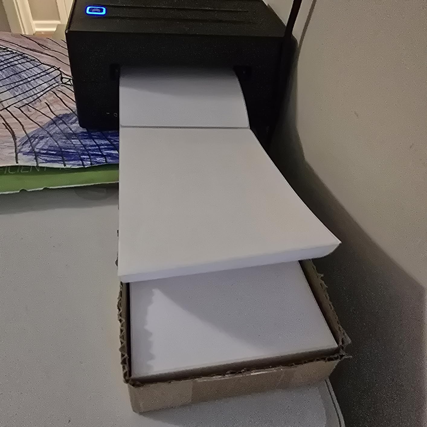 Bluetooth Thermal Shipping Label Printer: 4x6 Wireless Label Maker with Tape for Small Business - Compatible with iPhone, Android, Windows & Mac, Widely Used for USPS UPS Amazon Shopify Etsy customer photo 2