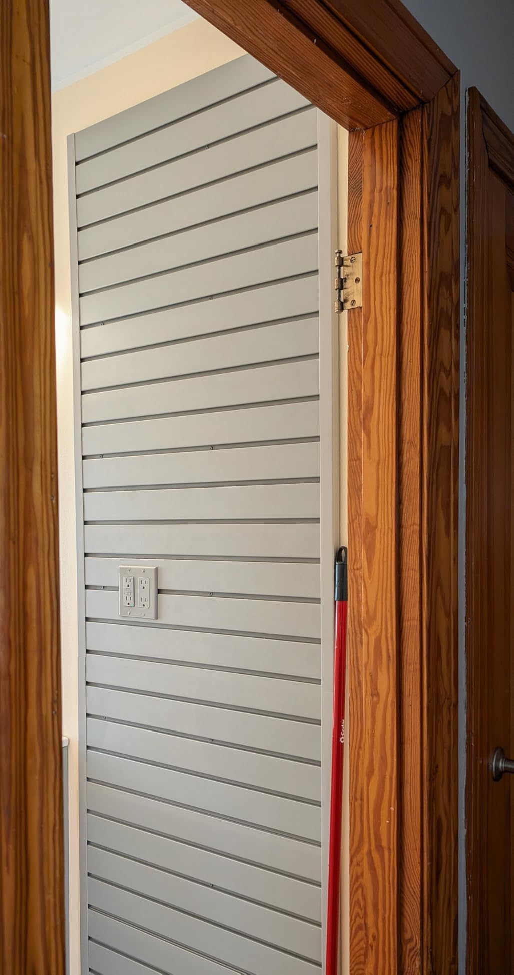 VEVOR Slat Wall Paneling, 8 x 4 ft, PVC Garage Slatwall without Accessories, Grey Slat Wall Easy-to-Install Adjustable Slatwall Panel with Coupling Structure & DIY Cutting, Fits for Storage & Display customer photo 2