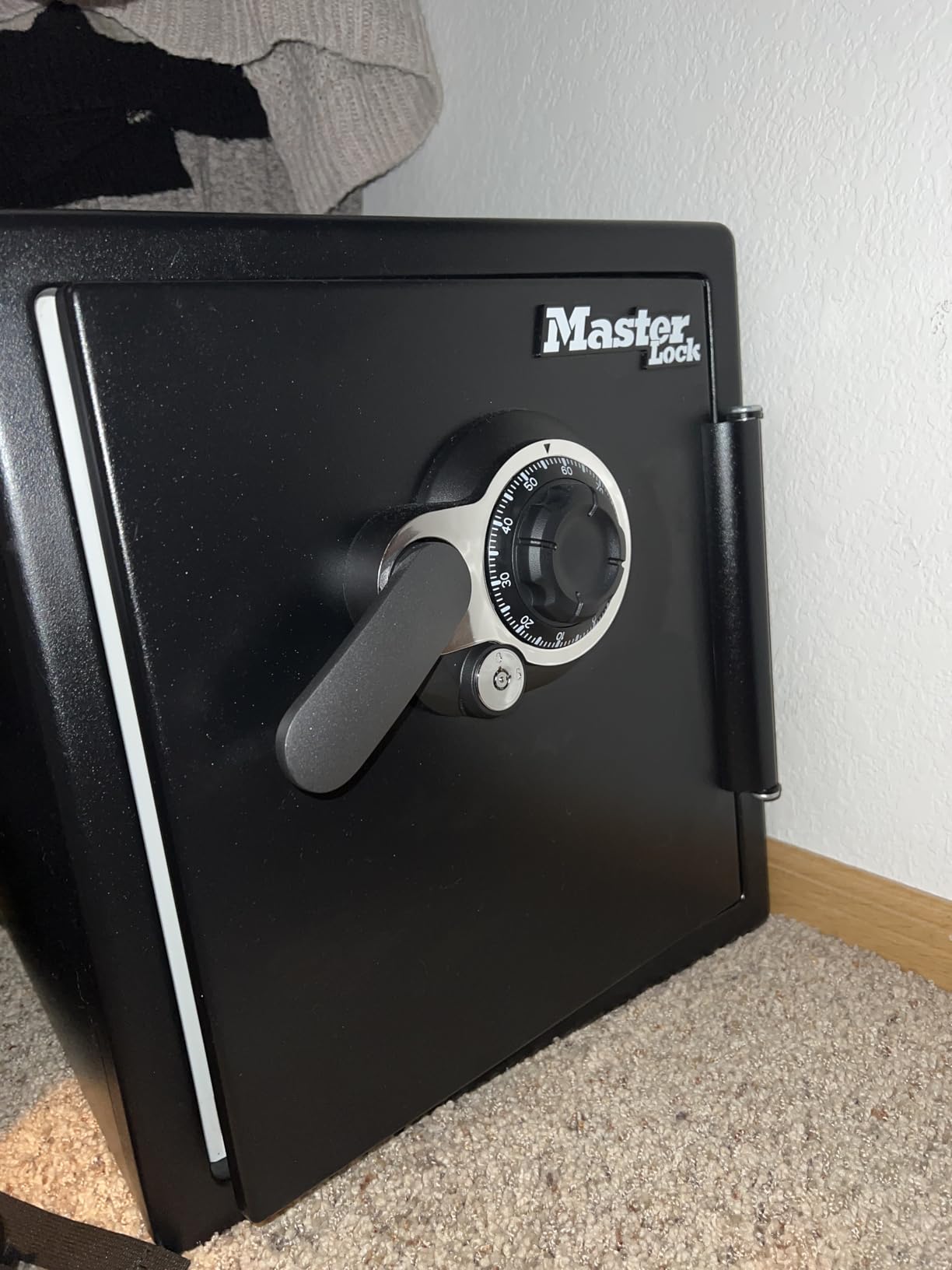 Master Lock Black Premium Fireproof and Waterproof Safe with Combination Dial, 1.23 cu-ft, STW123DUB customer photo 2