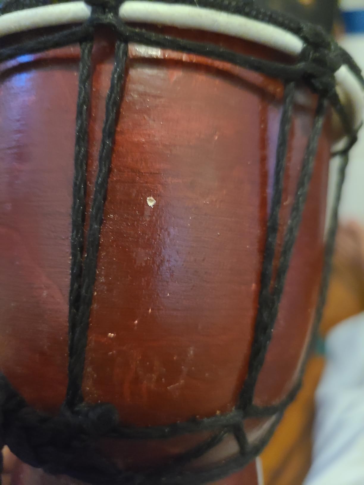 Wood Djembe Drum, 8.5'' x 16'' Carved Mahogany African Drums with Goatskin Drumhead, West African Styled Professional Djembe Hand Drum Musical Instruments for Adults Beginners customer photo 1