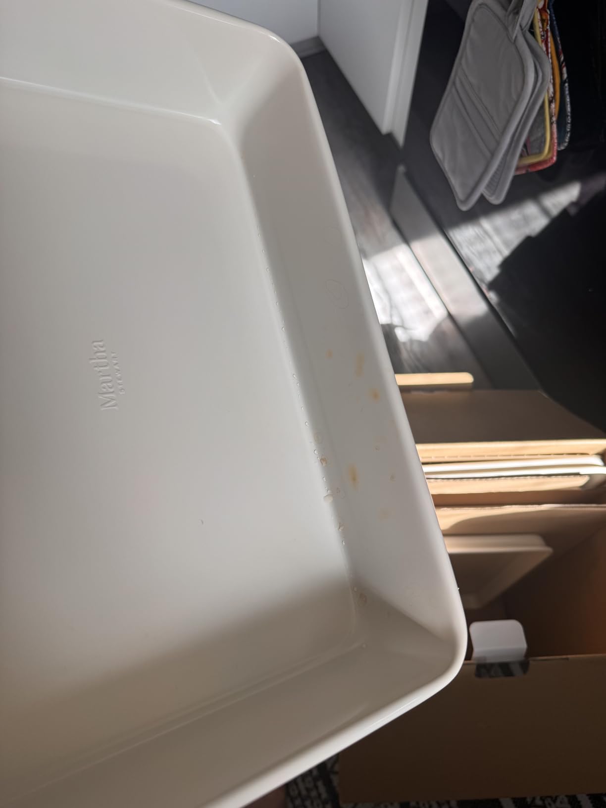 Martha Stewart Gallen 10 Piece Baking Pans Ceramic PFA Free Non Toxic Non Stick Bakeware Set - Linen White customer photo 1