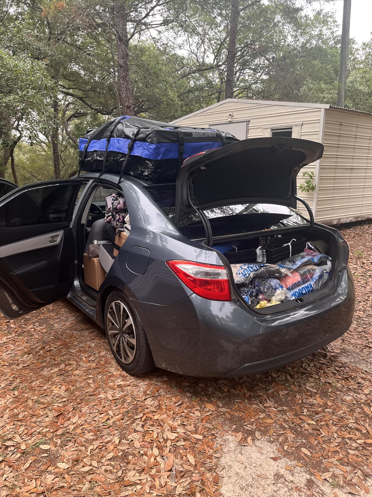 MARCHWAY Waterproof Car Roof Luggage Bag, Weatherproof Soft Shell Rooftop Cargo Carrier Bag, 21 Cubic Feet customer photo 1