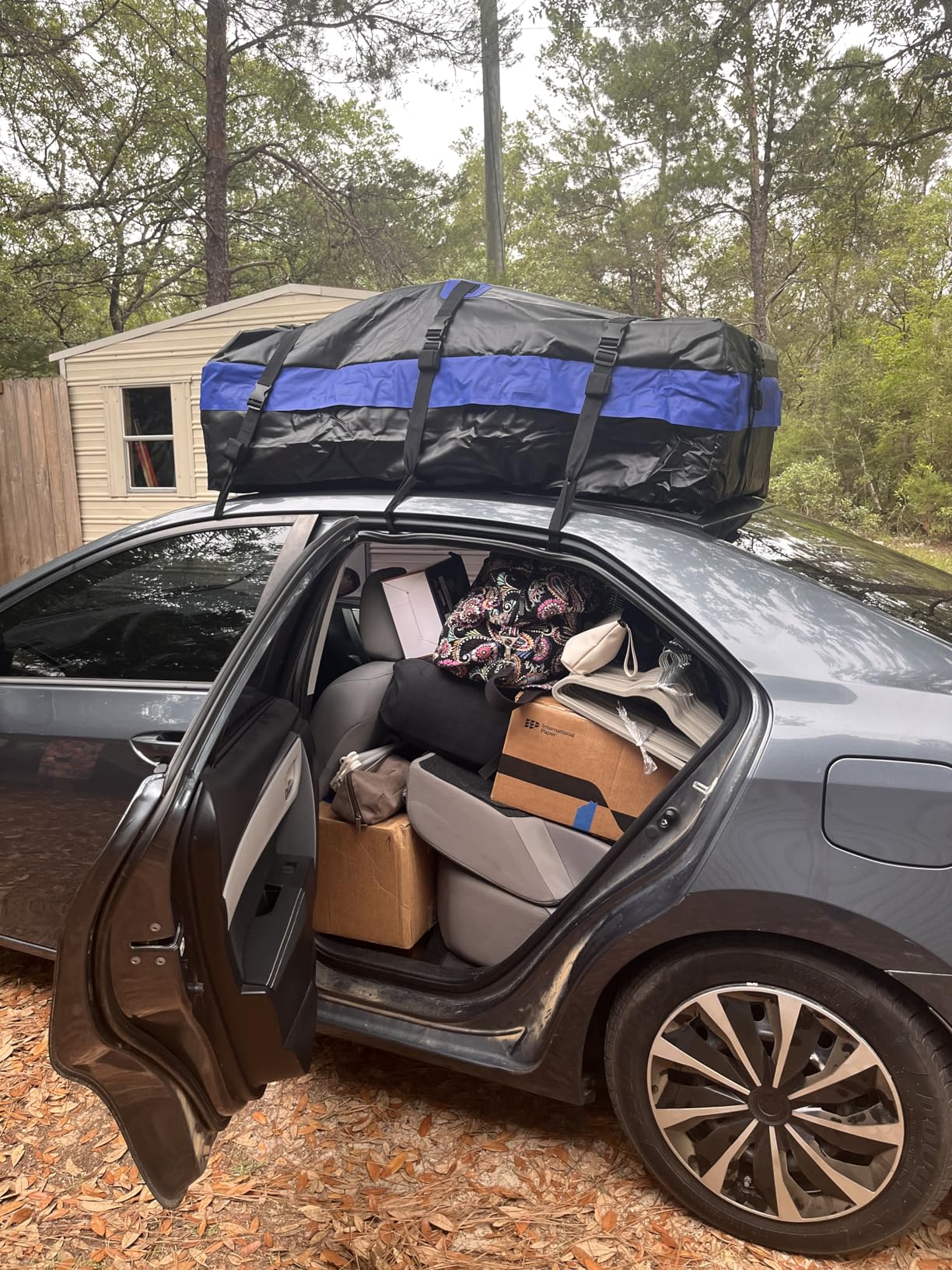 MARCHWAY Waterproof Car Roof Luggage Bag, Weatherproof Soft Shell Rooftop Cargo Carrier Bag, 21 Cubic Feet customer photo 2