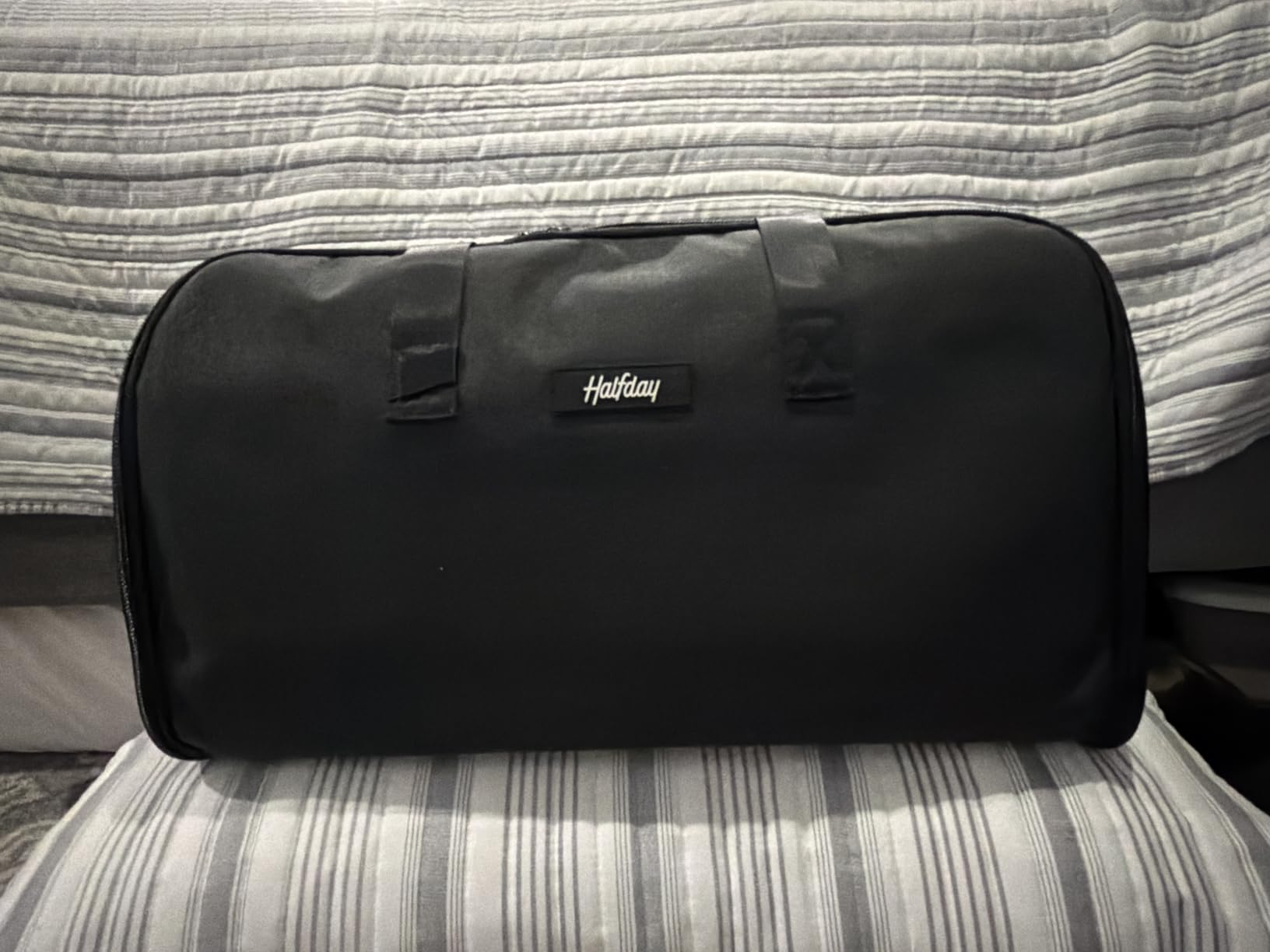 Convertible 2-in-1 Garment Duffel Weekender Bag 45L: Wrinkle-Free Travel (Hanging Suit Compartment, Shoe Pockets, Trolley Sleeve), Durable & Water-Resistant Carry-on, Shadow customer photo 1
