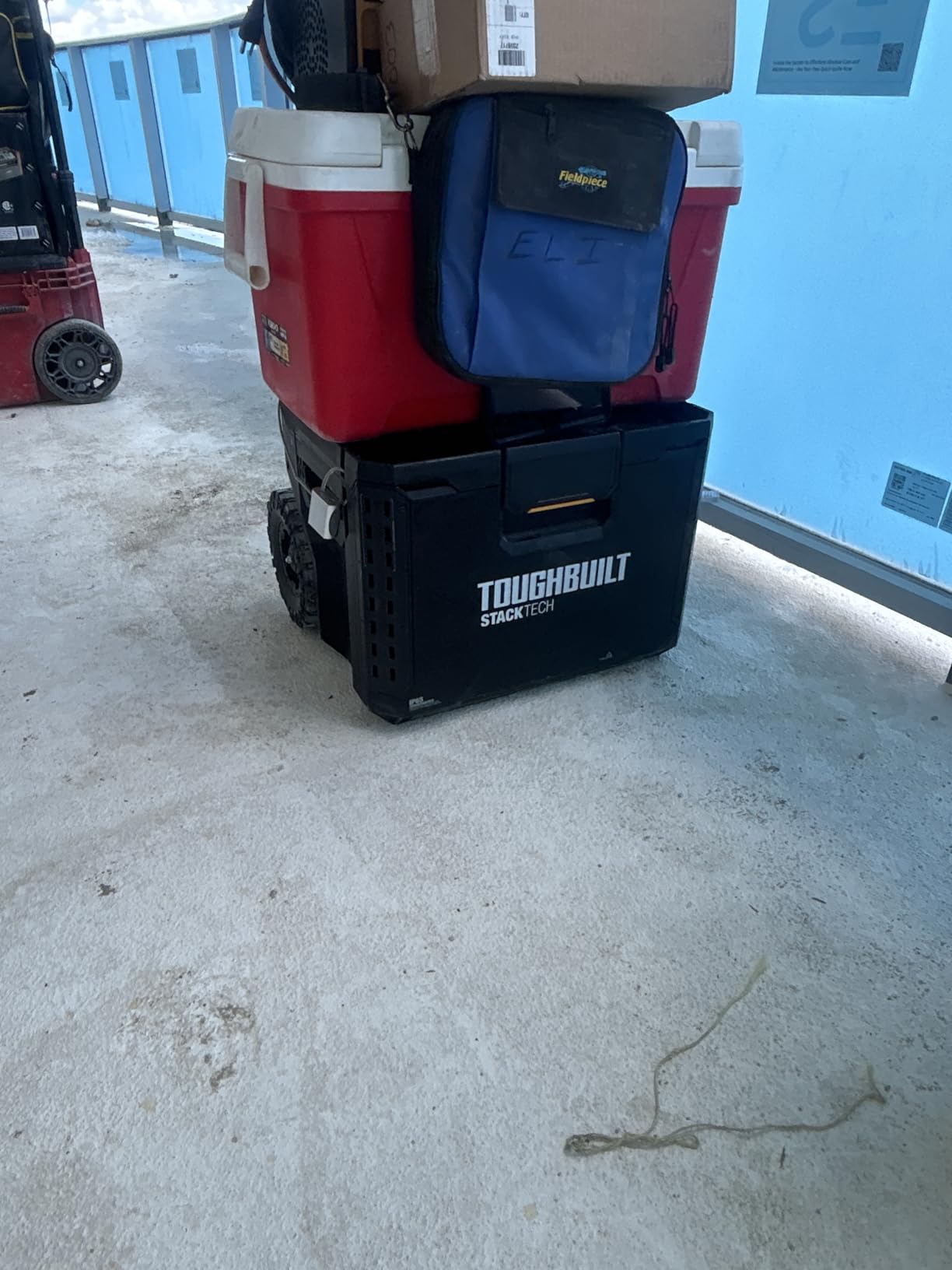 ToughBuilt - StackTech Rolling Tool Box, 250 lb Capacity with 9