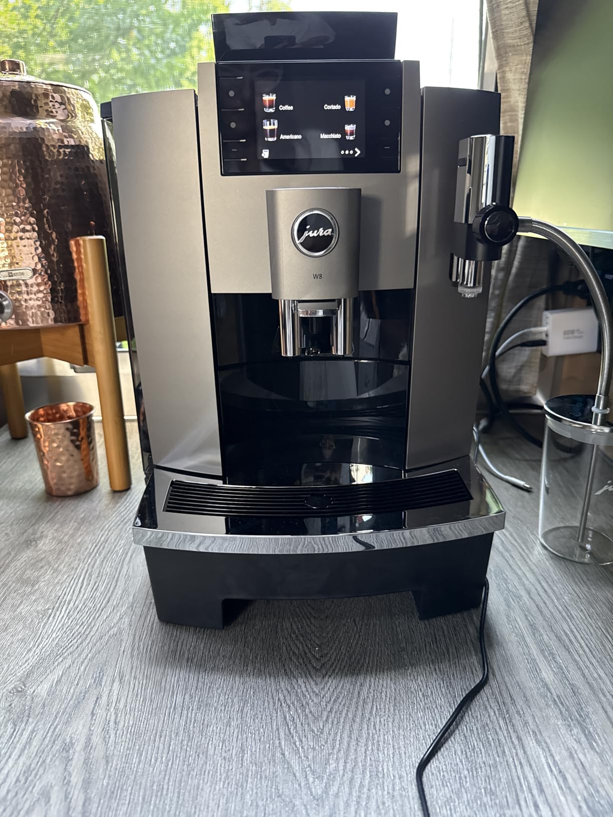 Jura W8 Dark Inox, 15650, Automatic Coffee Machine customer photo 1
