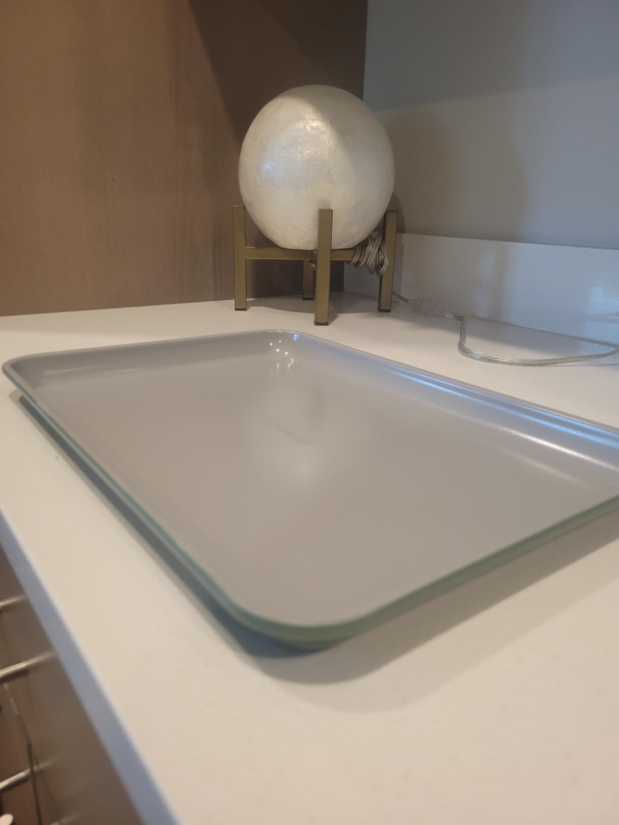 Caraway Non-Stick Ceramic Baking Sheet Trio - Naturally Slick Ceramic Coating - Non-Toxic, PTFE and PFOA Free - 18 x 13 inches Large, 15 x 10 inches Medium, and 9 x 13 inches Small - Cream customer photo 2