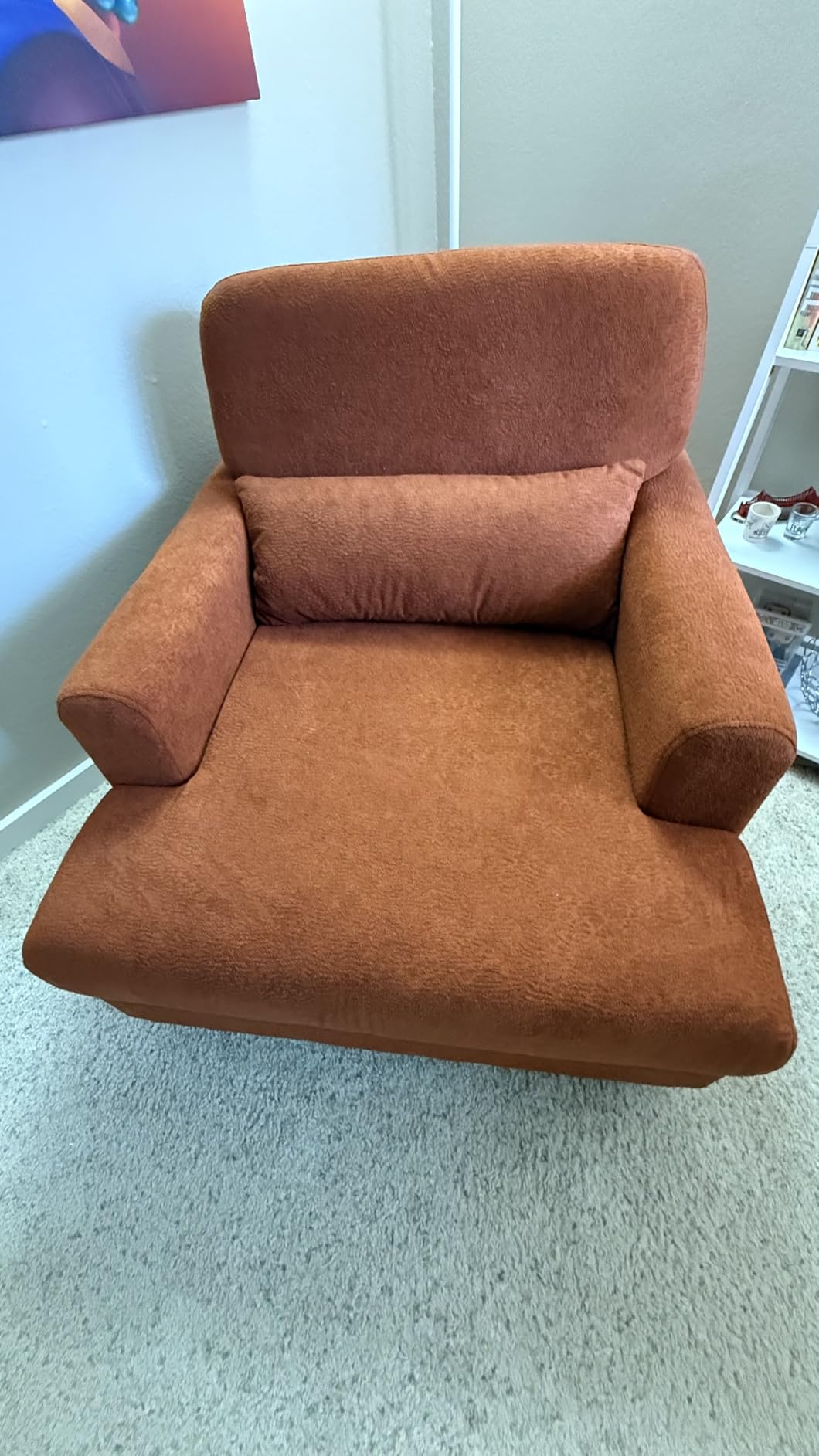 Chaise Lounge Accent Chair Indoor with Adjustable Backrest, Oversized Armchair for Living Room & Bedroom, Upholstered Mid-Century Reading Chair, Comfy Single Sofa Chair, Modern Living Room Chair customer photo 2