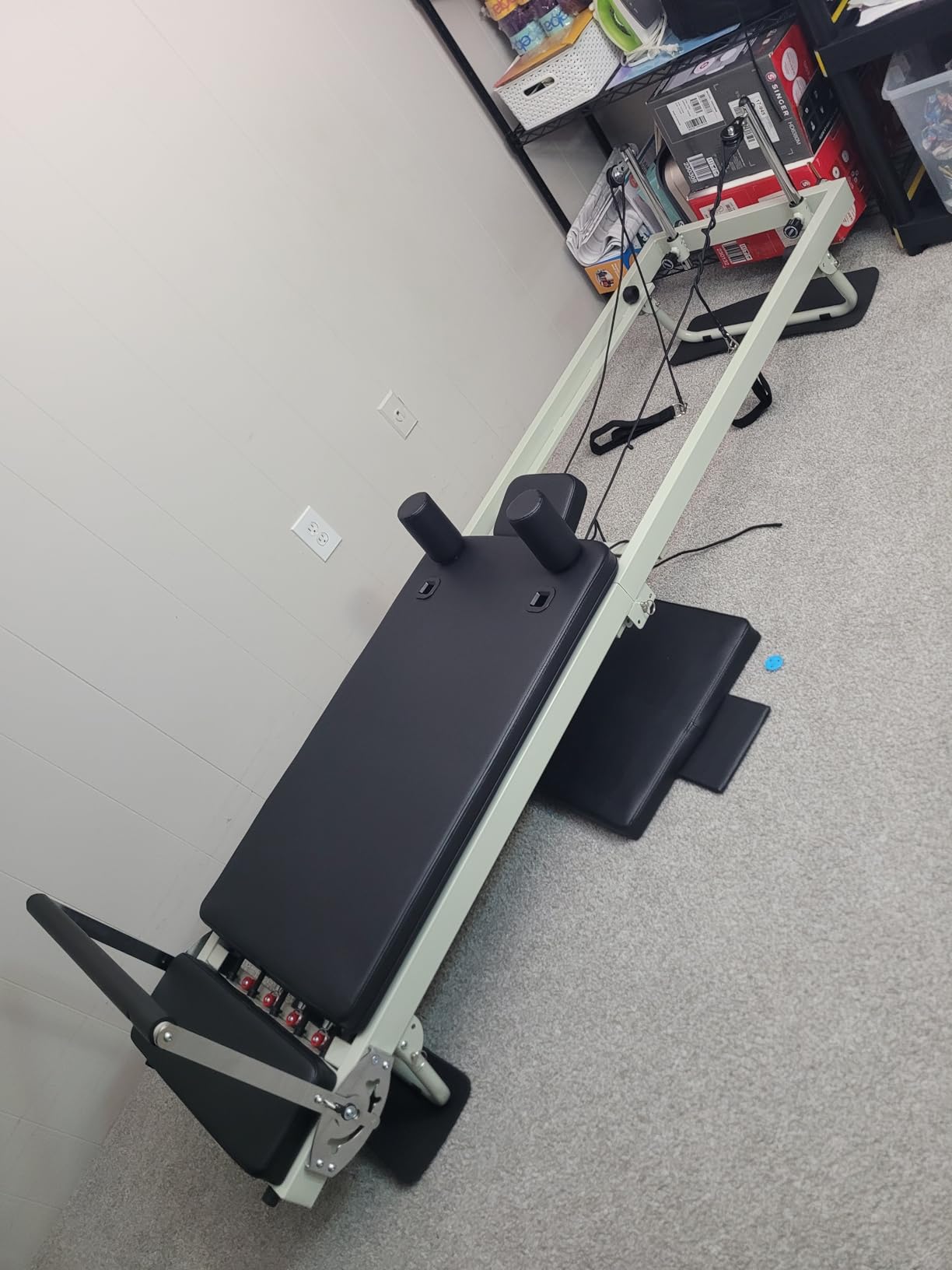 VEVOR Pilates Reformer Foldable, Suitable for Intermediate and Beginners Users, Pilates Equipment for Home Gym Studio Use with 4 Adjustable Resistance Spring, Up to 400 LBS customer photo 2