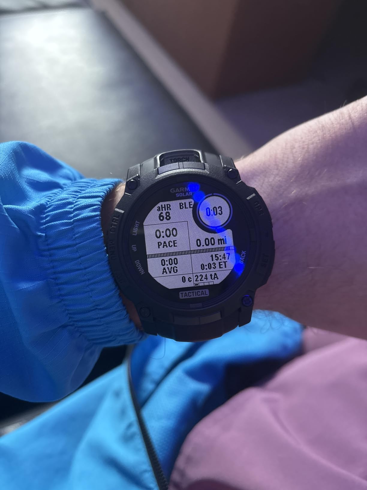 Garmin Instinct® 3 Tactical Edition, 45mm, Solar Charged Display, Rugged Outdoor GPS Smartwatch customer photo 1