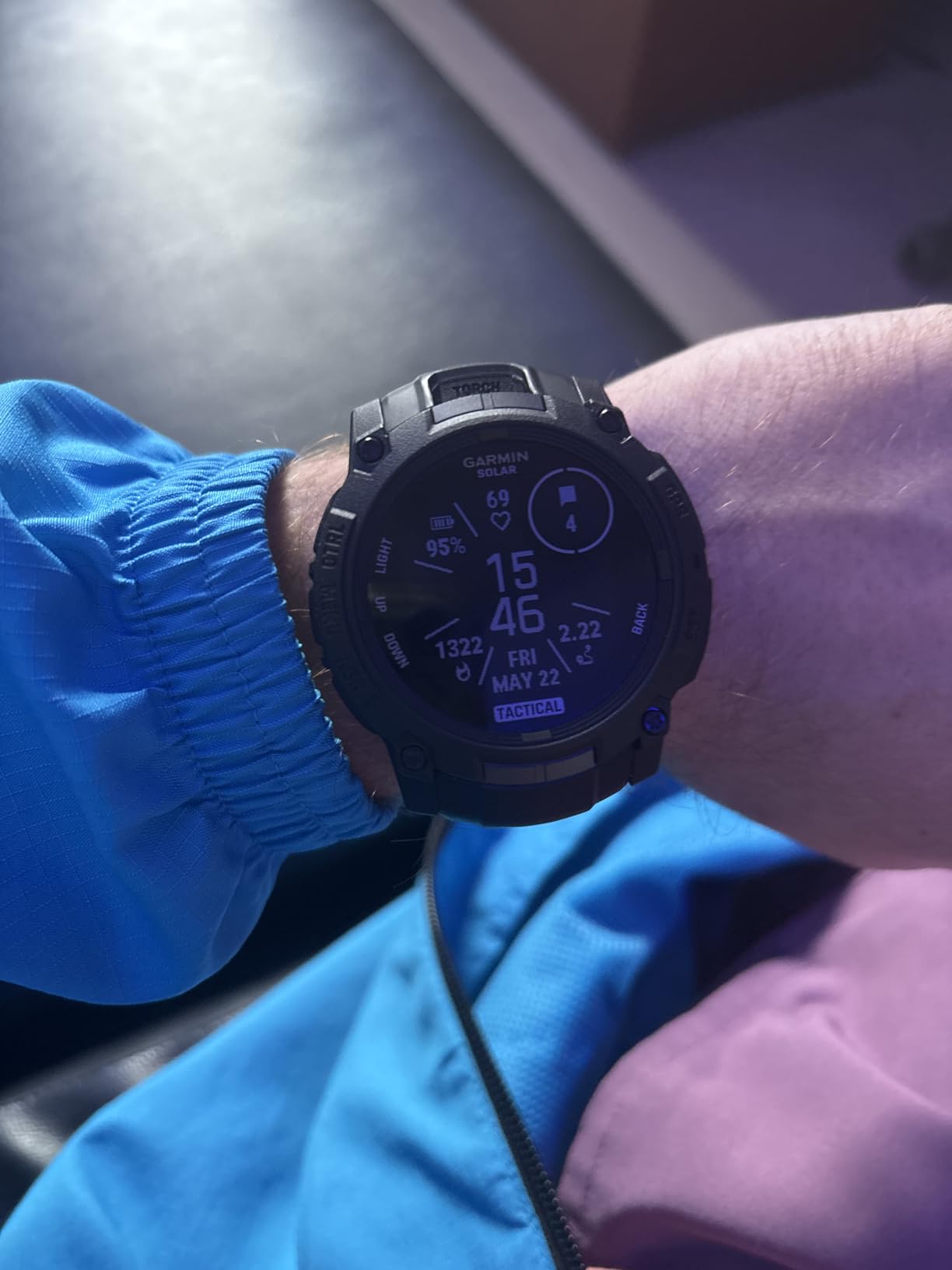 Garmin Instinct® 3 Tactical Edition, 45mm, Solar Charged Display, Rugged Outdoor GPS Smartwatch customer photo 2
