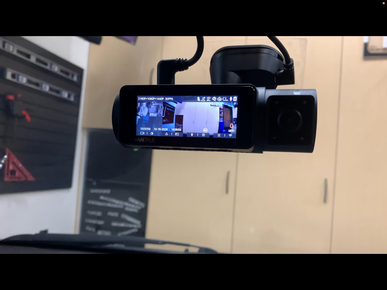 Vantrue N4 Pro S 4K 3 Channel Dash Cam for Truck, 4K+1080P+2.5K Front Inside Rear Camera, Triple STARVIS 2 HDR IR Night Vision, IP67, Voice Control, Parking Mode, GPS, Wi-Fi, Support 1TB (RC09) customer photo 2