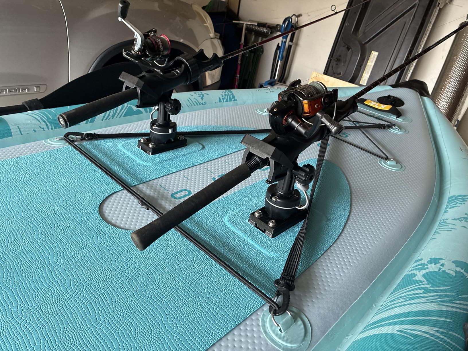 ZLX 11'6''x42'' Extra Wide Inflatable Fishing Paddle Board for Adults - Stable Non-Slip Deck, Rod Mount, Camera Mount, 400lb Capacity customer photo 2