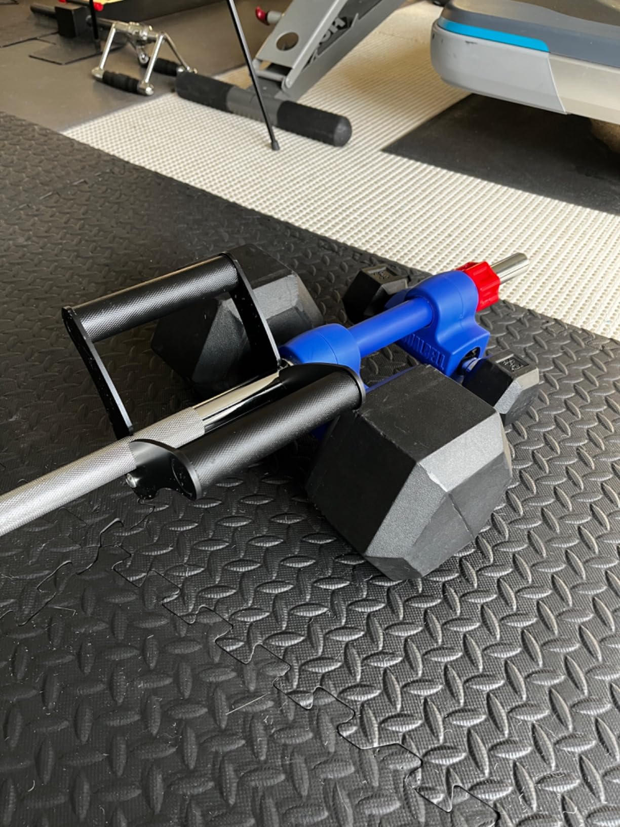 FitArc Adjustable Width T Bar Row Handle, Landmine Attachment for Barbell, U Clips Gym Landmine Handle V Bar Attachment Exercise for Back, Arm, Shoulder customer photo 1