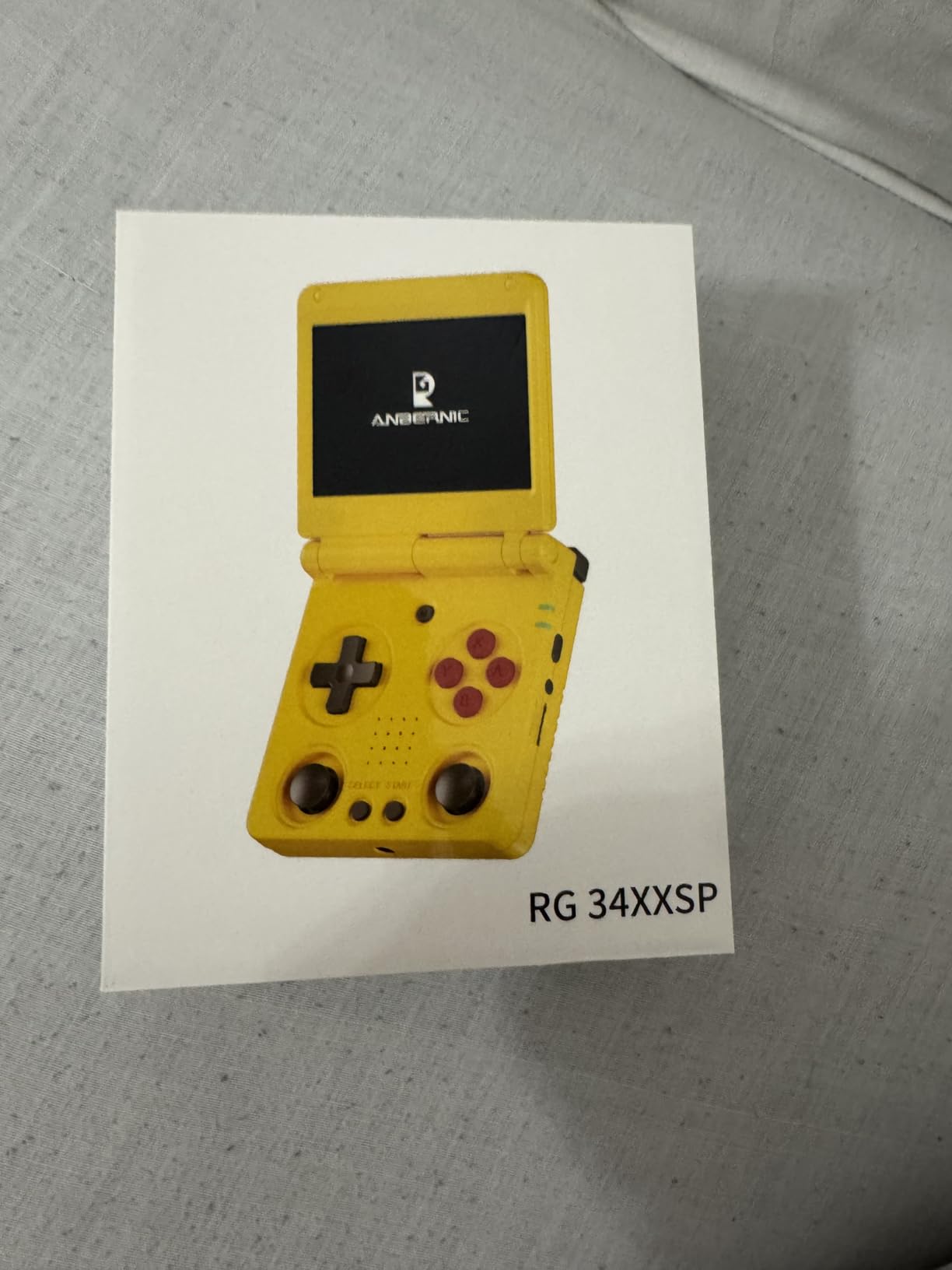Anbernic RG34XXSP Retro Gaming Console - Flip Design, 3.4'' IPS Screen 720x480, 64G TF Card with 5000+ Games, Portable Handheld, 3300mAh Battery, WiFi HDMI Bluetooth (Indigo 64G) customer photo 1