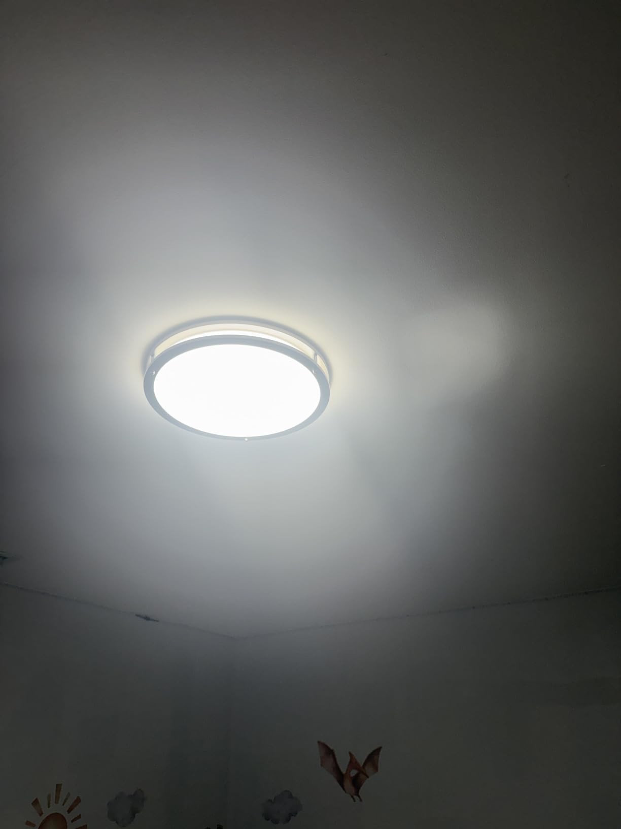libtit 13-Inch Flush Mount Ceiling Lights, Dimmable 3000K-6500K Adjustable LED Ceiling Light, 24W Round Slim Light Fixture, Brushed Nickel for Kitchen, Bedroom, Bathroom, Hallway-ETL Listed customer photo 2