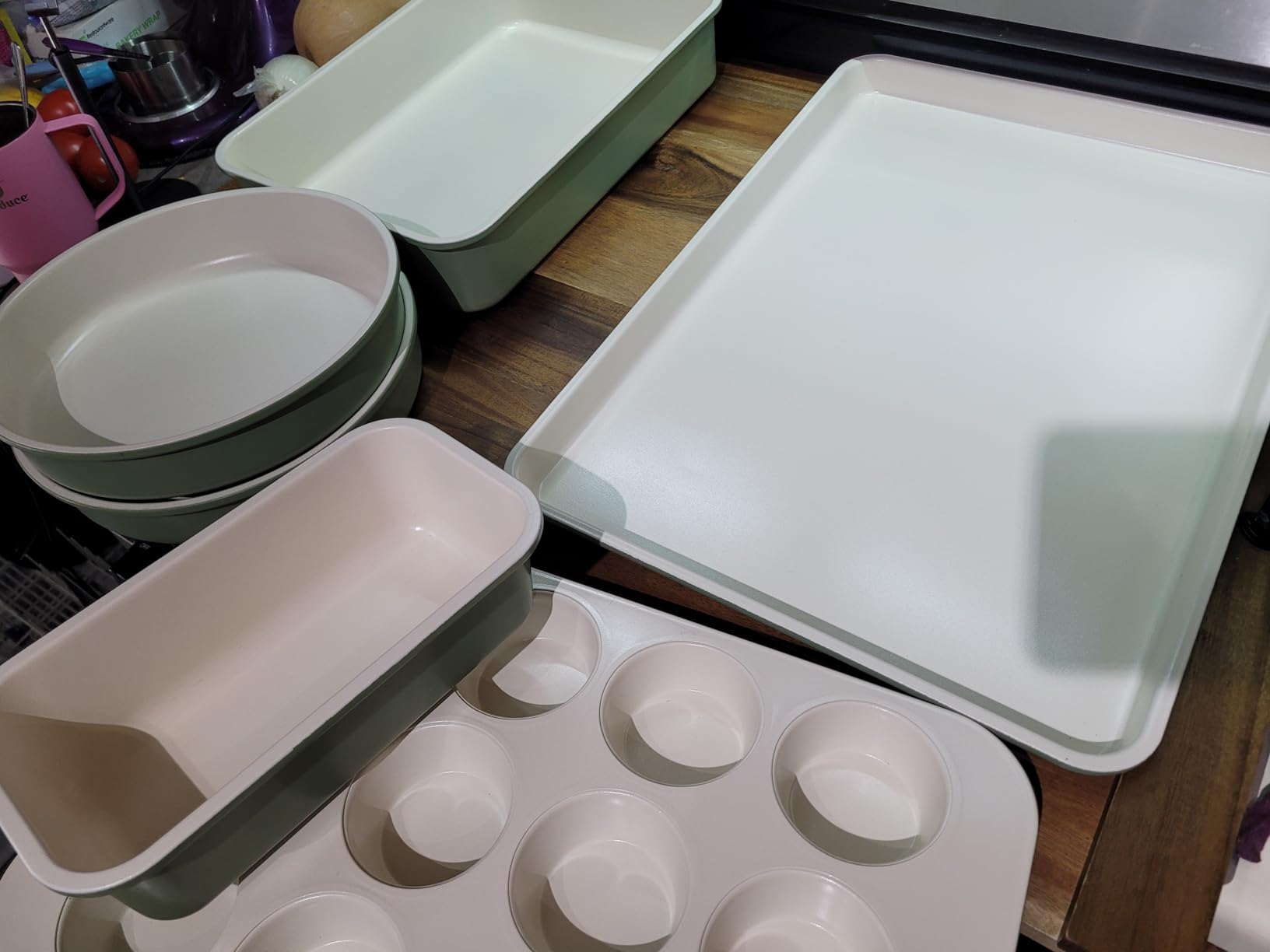 GreenLife 6 Piece Nonstick Bakeware Set, Non-Toxic PFAS-Free Ceramic Oven Pans, Sage customer photo 1