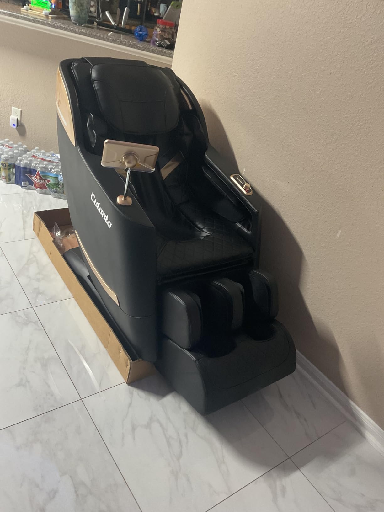Culanta Massage Chair Full Body, Zero Gravity SL-Track Shiatsu Massage Recliner Chair with Body Scan, Airbags, Foot Rollers, Deep Yoga Stretch, Heating (U1-Brown) customer photo 1