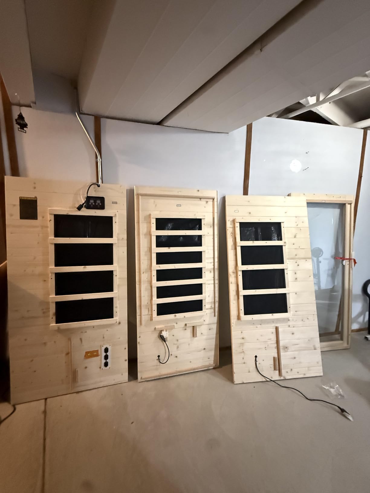 Albott Infrared Sauna 4 Person, Infrared Saunas for Home & Gym, Low EMF 2145W/110V/20A Canadian Hemlock Wood Dry Sauna with 10 Carbon Panels, 7-Color Light Therapy, Ambient Light Strips & Bluetooth customer photo 1