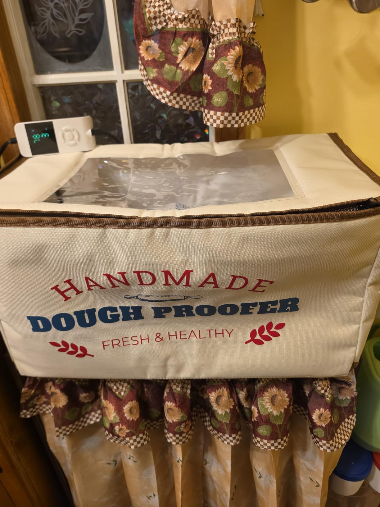 Extra Large Folding Dough Proofing Box with 3-Sided Heating, Temp Control (50-130°F), 24-Hour Timer, Beep Alert, Storage Bag - Ideal for Sourdough, Pizza, Yogurt & Seed Starting customer photo 1