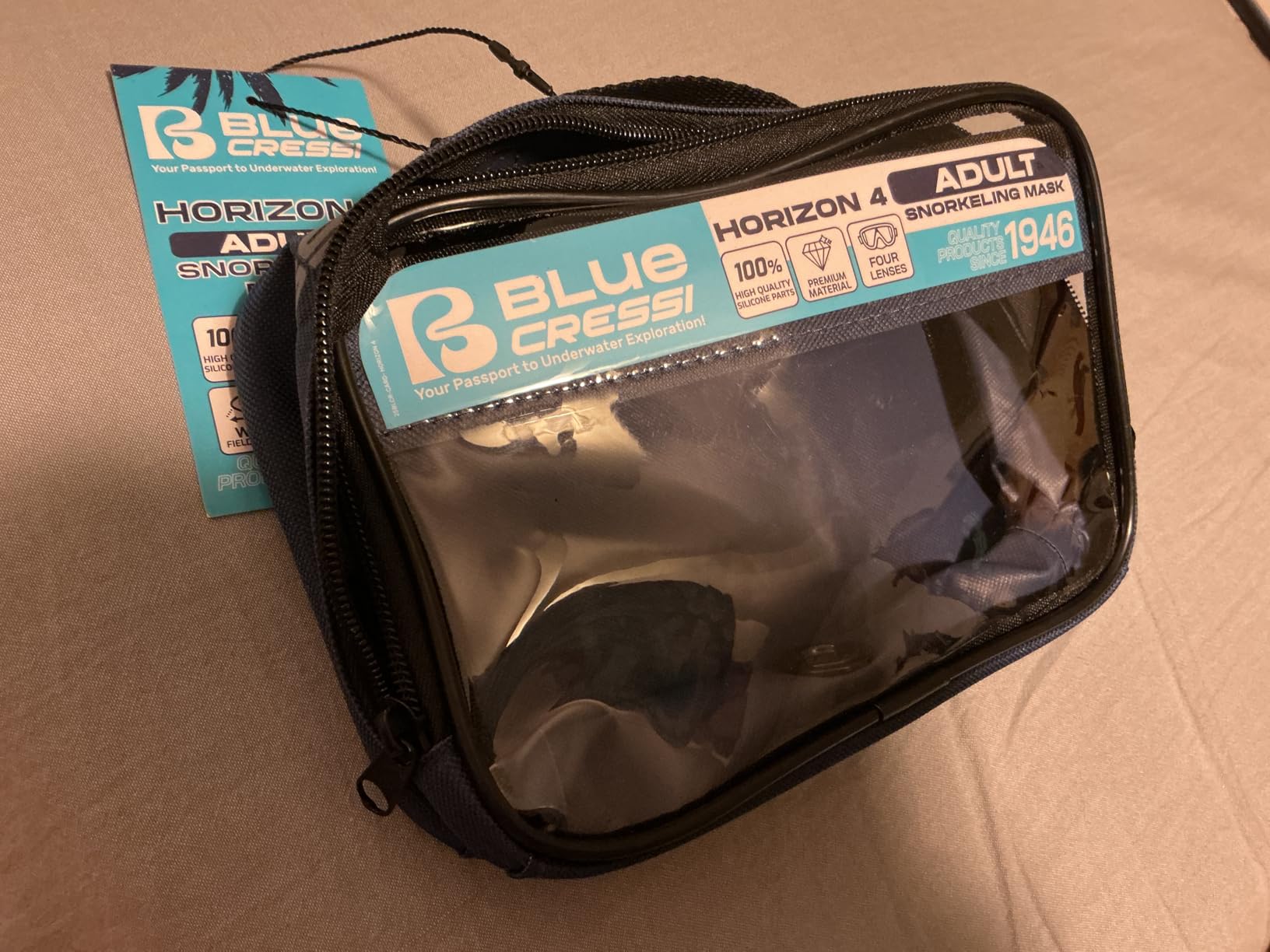 Cressi 4-Lens Panoramic Mask for Scuba Diving and Snorkeling - Horizon - Designed in Italy customer photo 1