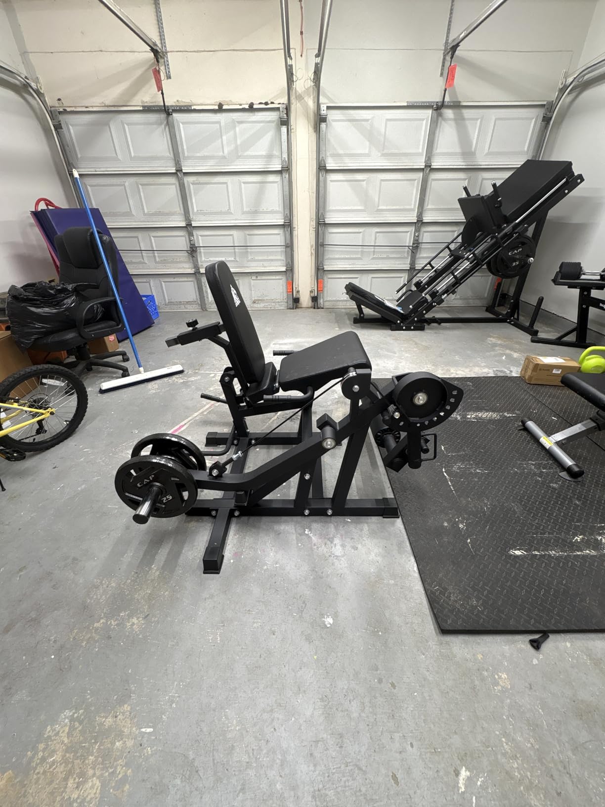 LIONSCOOL Leg Extension and Curl Machine V4.0, 800lbs Capacity Adjustable Seated Leg Extension, Lying Leg Curl Bench, Cable Operated 2