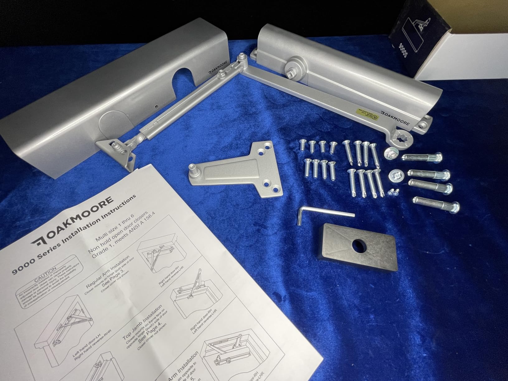 Heavy Duty Commercial Door Closer, ADA UL Grade 1 Listed Automatic Self Closing Door Hinges, Door Closers Commercial High Traffic, Auto Door Closer, Hydraulic Spring Soft Close (Silver) customer photo 2
