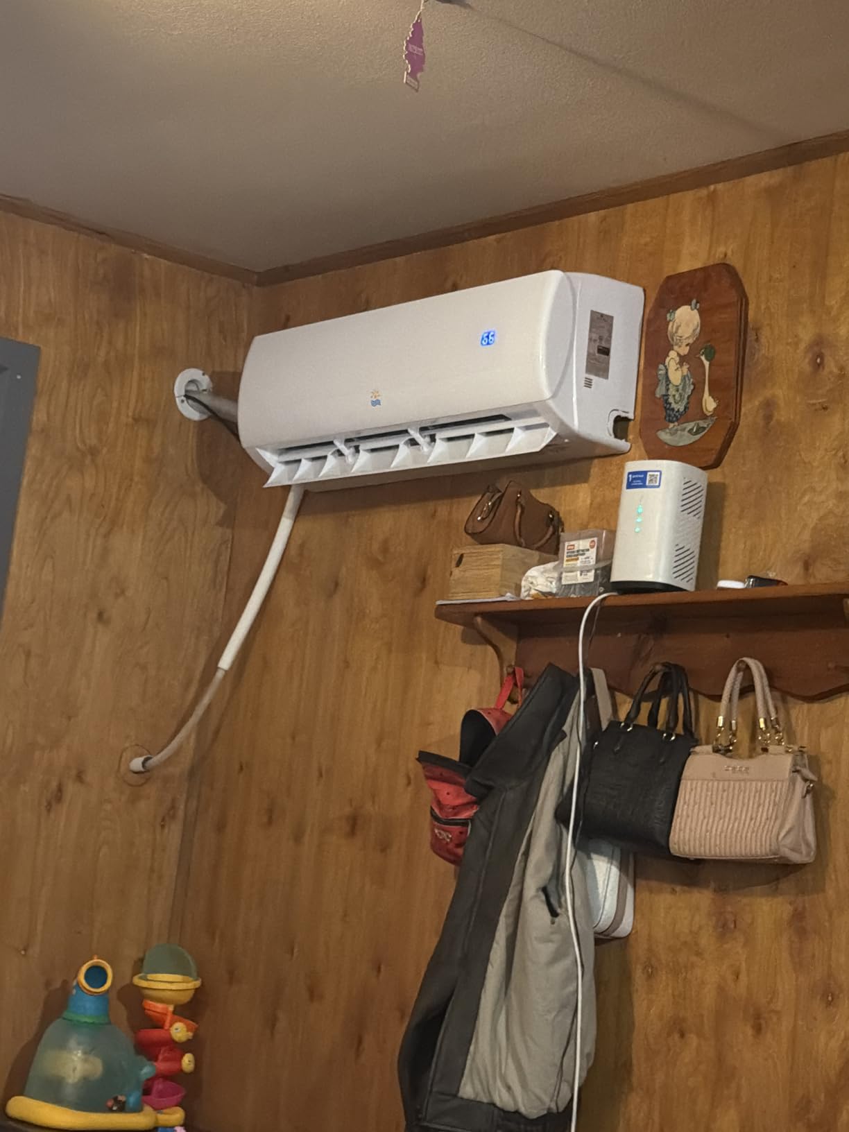 Mini Split AC/Heating System - 18000 BTU Mini Split AC Unit Inverter Heating and Cooling, 19 SEER2 230V Energy Efficient Ductless Air Conditioner Up to 1250sq.ft, Pre-charged System, Installation Kit customer photo 2