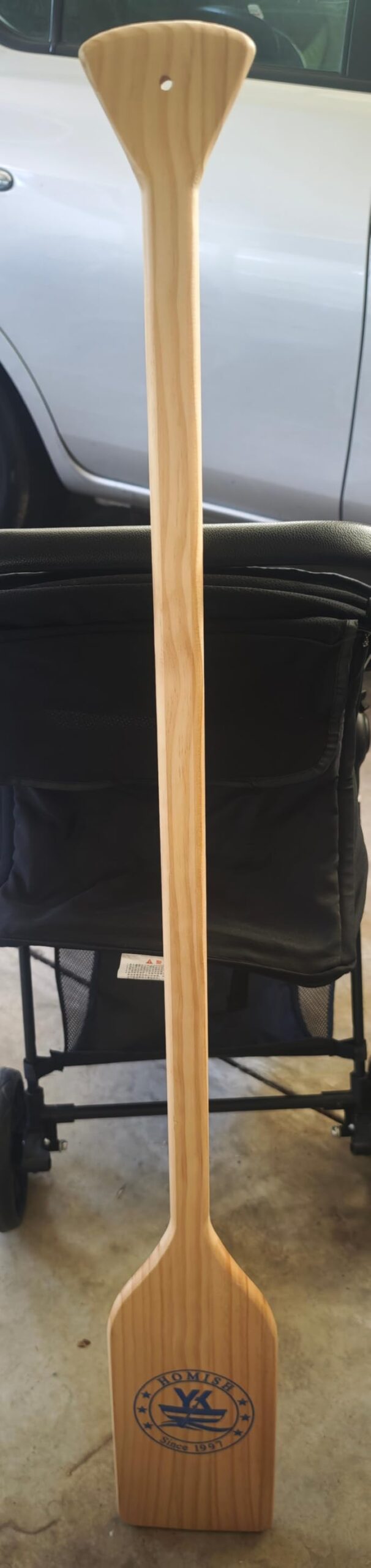 Wooden Canoe Paddle 4 Feet,Row Boat Oars with Ergonomic Grip, Premium Wood, Protective Finish customer photo 1