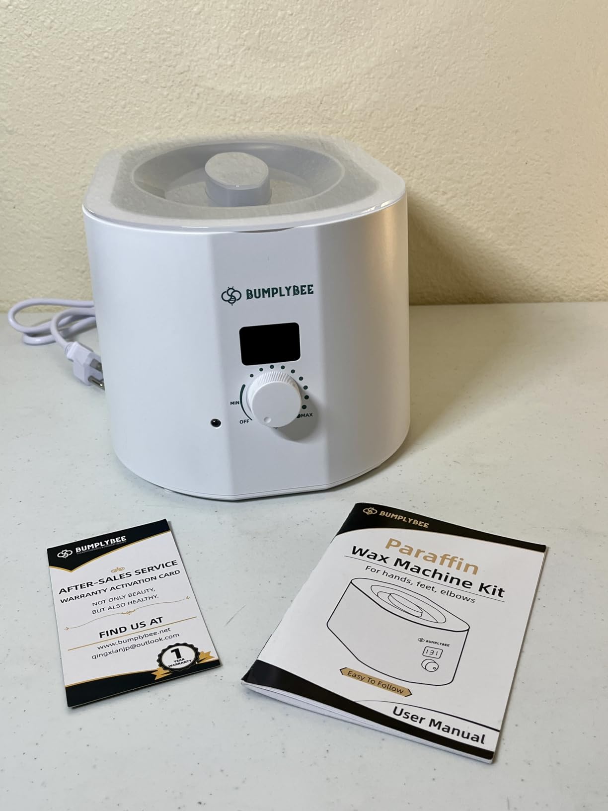BUMPLYBEE 7000ml Paraffin Wax Machine for Hand and Feet-Black Hand Wax Paraffin Machine for Hands with 10pcs Aloe Vera Paraffin Bath Refills, Foot Care Kit, Moisturizing and Exfoliating customer photo 2