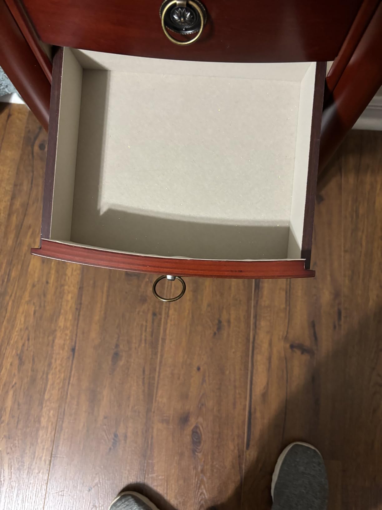 Noelle Standing Jewelry Armoire, Locking Organizer with Mirror, 7 Drawers, Side Doors, Necklace Hooks, Ring Rolls, Jewelry Box for Earrings, Bracelets, and More customer photo 1