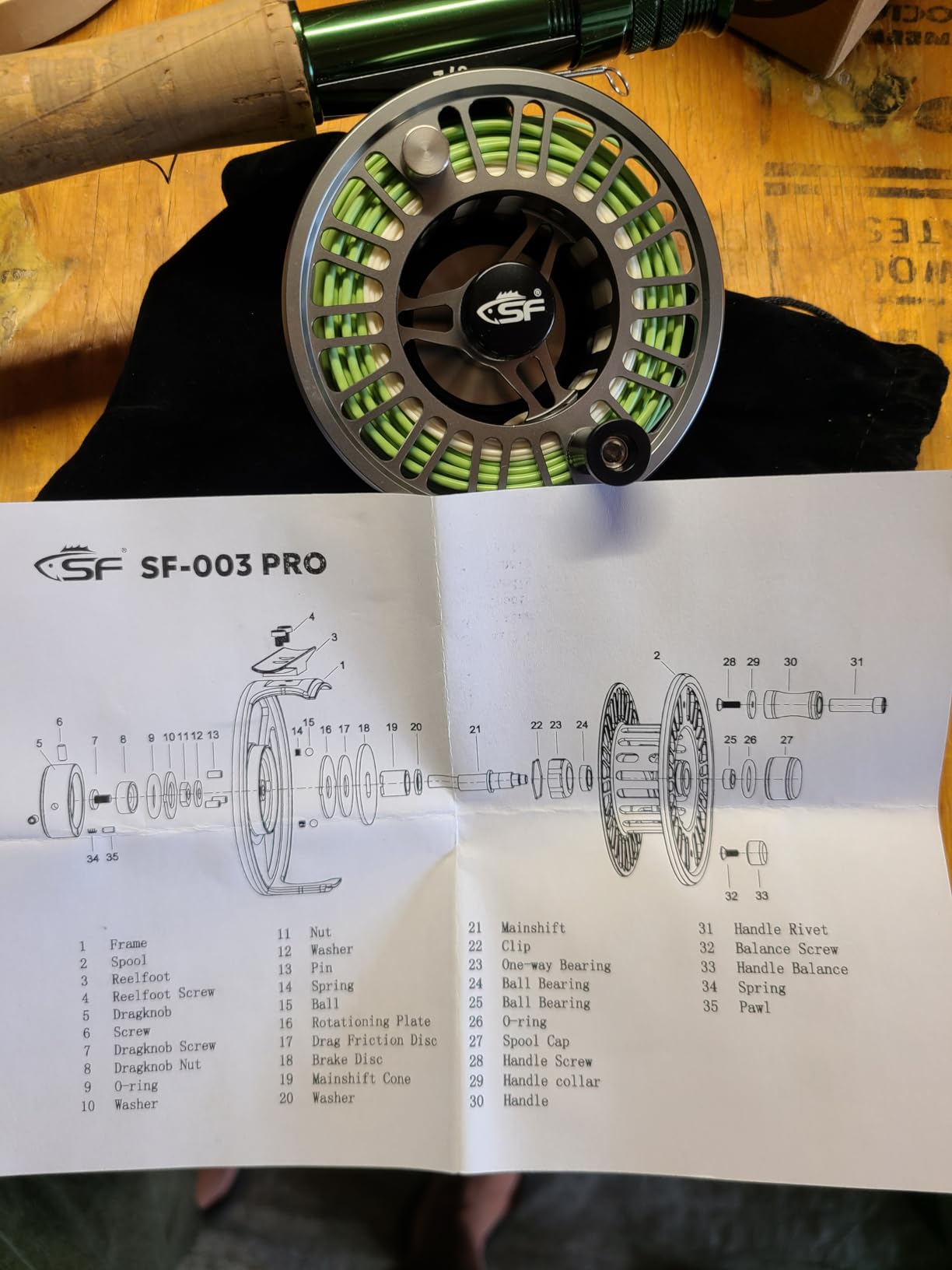 SF SF-003 Pro Fly Fishing Reel for Freshwater, CNC Precision Machining Process, Mid Arbor Design, Smooth Drag System, Lightweight Aluminum Body customer photo 2