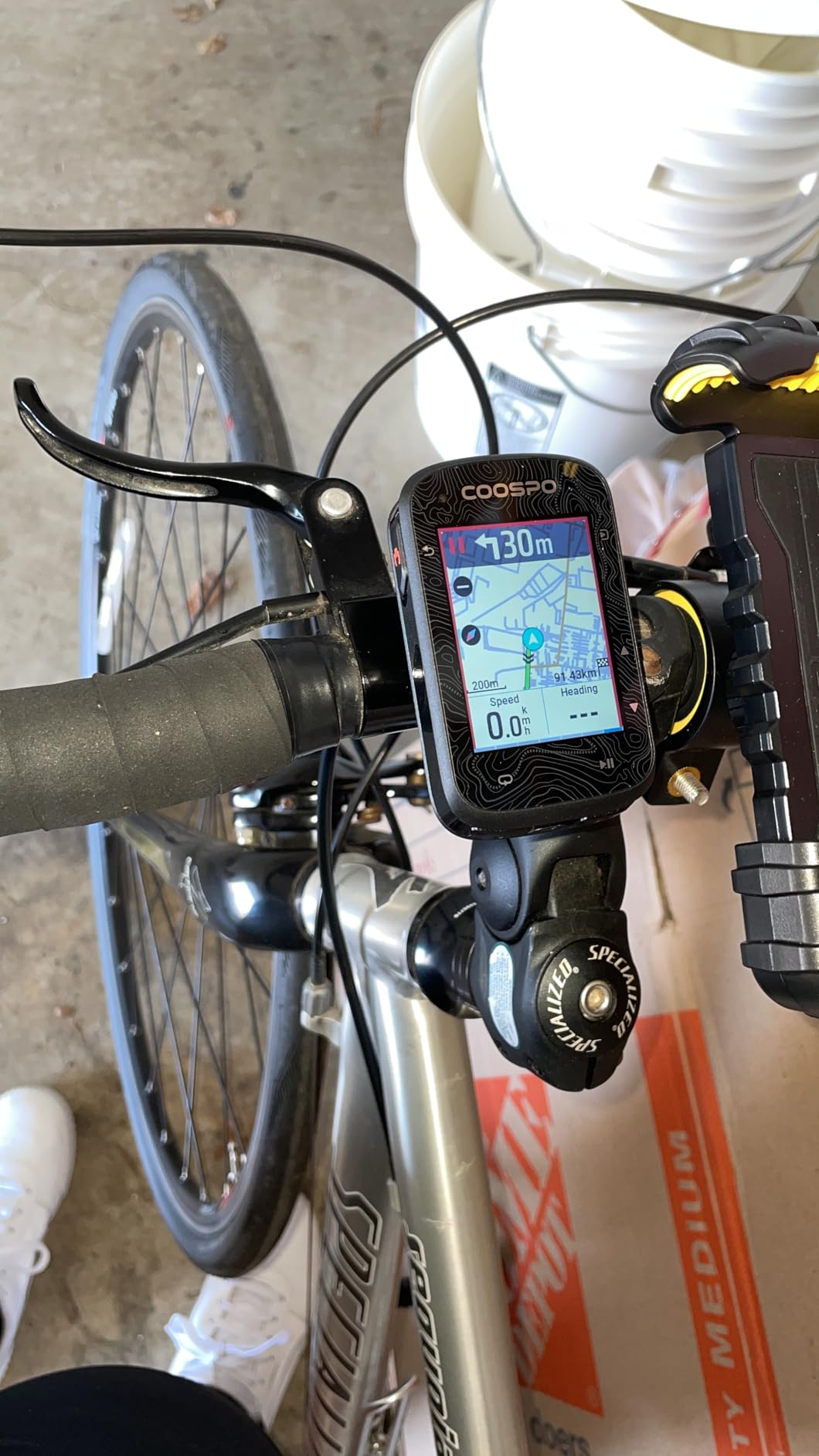 COOSPO Color Touchscreen GPS Bike Computer CS600, Wireless IPX7 Waterproof Cycling GPS Speedometer with Bluetooth/ANT+, Backlight Route Navigation, Support Bike Radar & 36H Battery Life customer photo 1