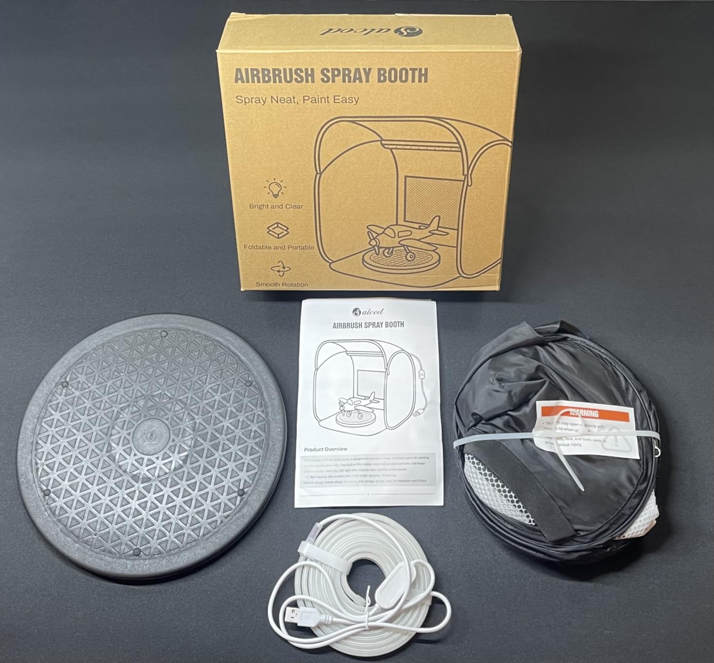 Salcod Portable Airbrush Spray Booth for Model Painting, 19