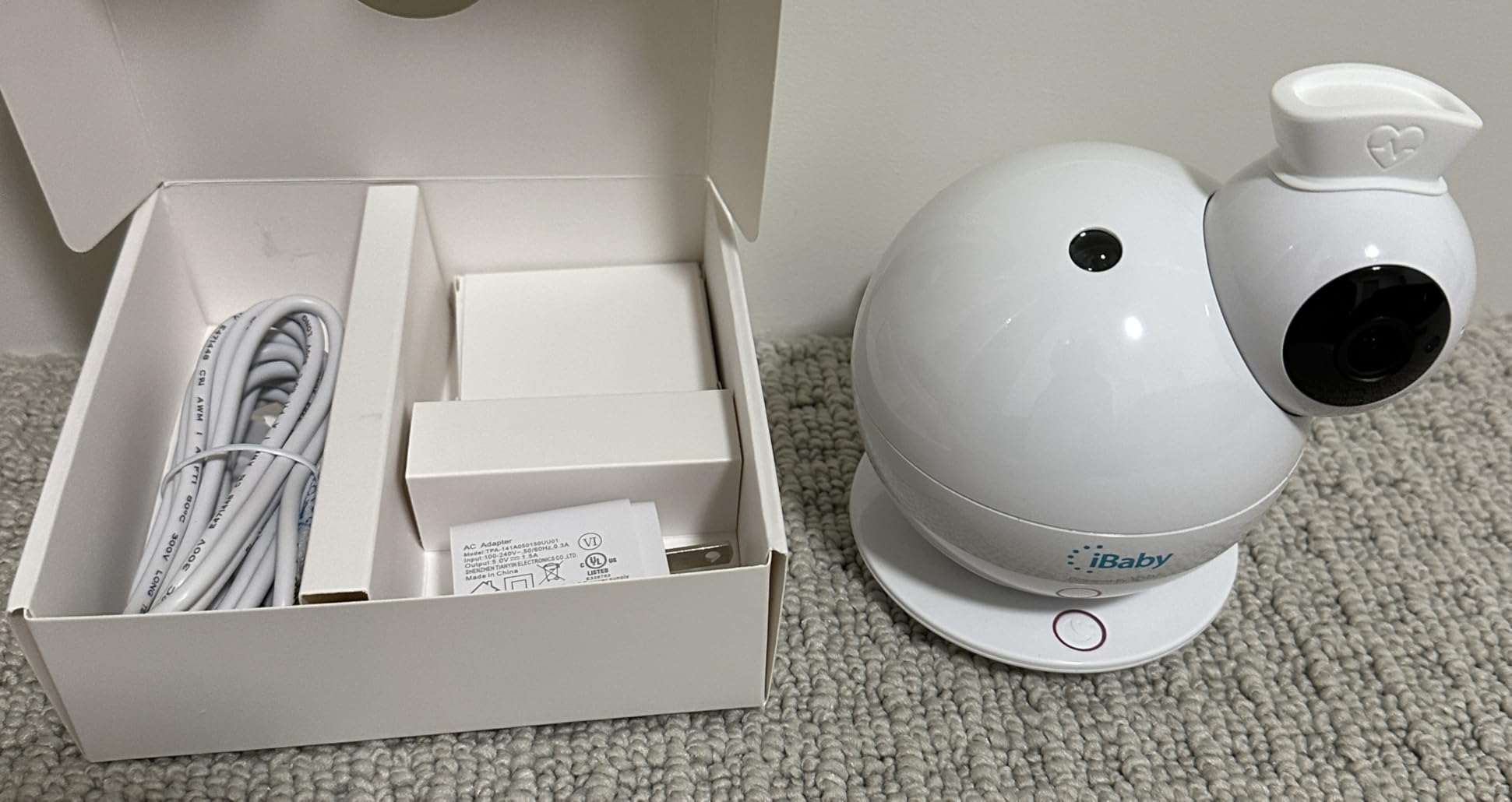 iBaby i7 Smart Baby Monitor, Wellness Baby Monitor: Track Breathing, Sleep Pattern - 1080p WiFi Camera, 360 View, Night Vision, 2-Way Audio, Cry & Safety Alerts, Wall Mount customer photo 1
