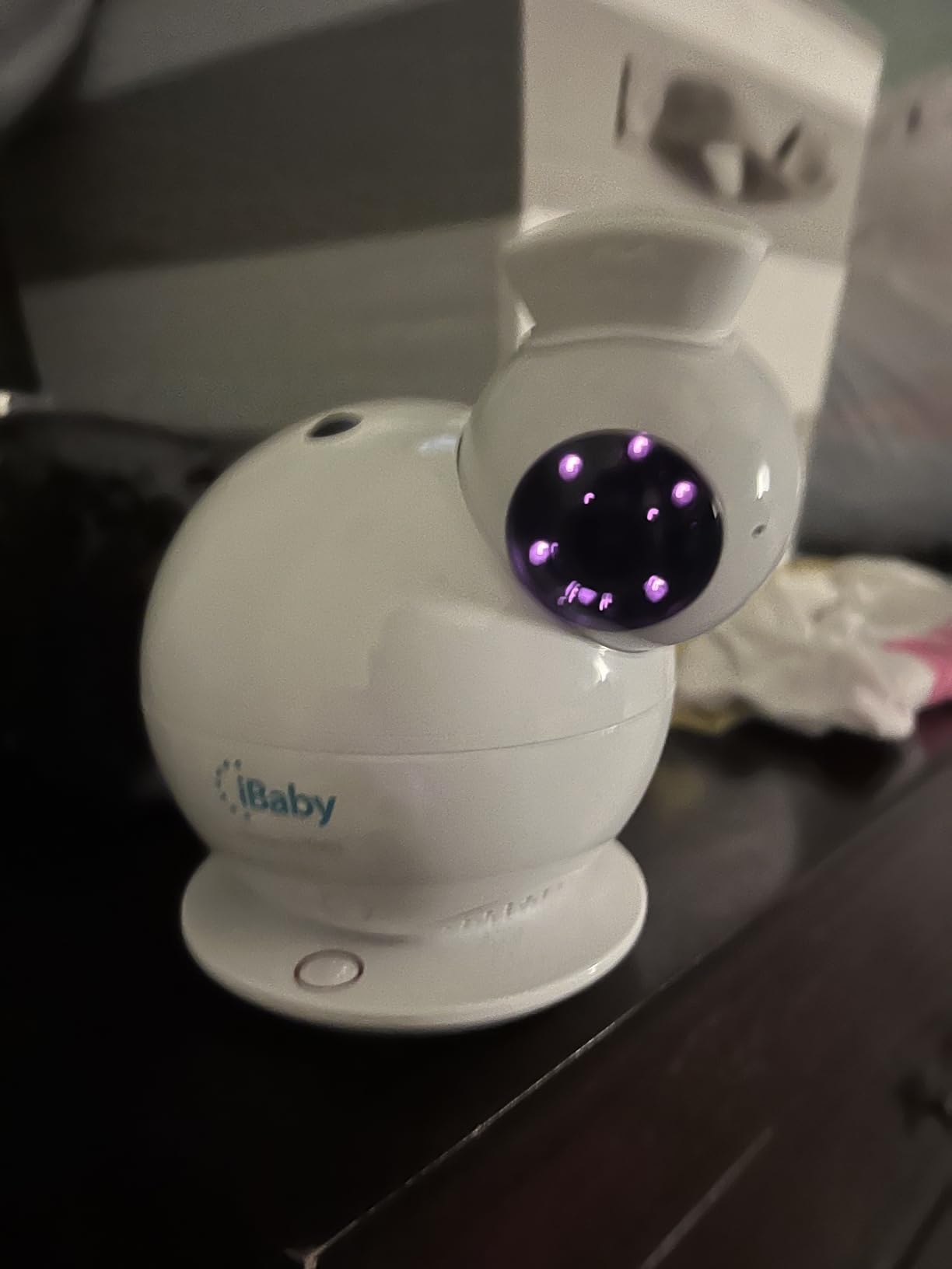 iBaby i7 Smart Baby Monitor, Wellness Baby Monitor: Track Breathing, Sleep Pattern - 1080p WiFi Camera, 360 View, Night Vision, 2-Way Audio, Cry & Safety Alerts, Wall Mount customer photo 2