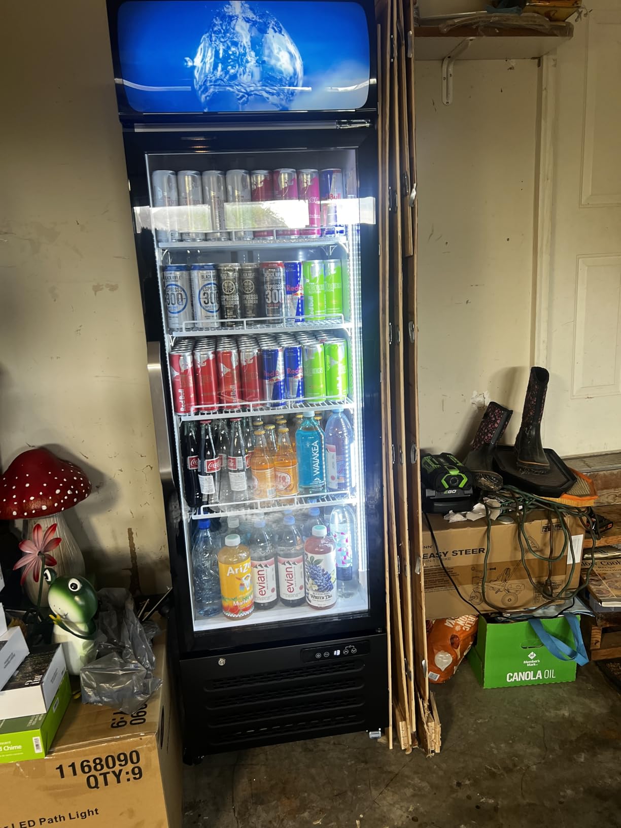 ETL & DOE Certified Commercial Beverage Refrigerator 14.8 Cu Ft, Commercial Display Fridge with Glass Door, Upright Merchandiser Refrigerator Cooler with Front LED Light for Stores, Restaurant, Office customer photo 2