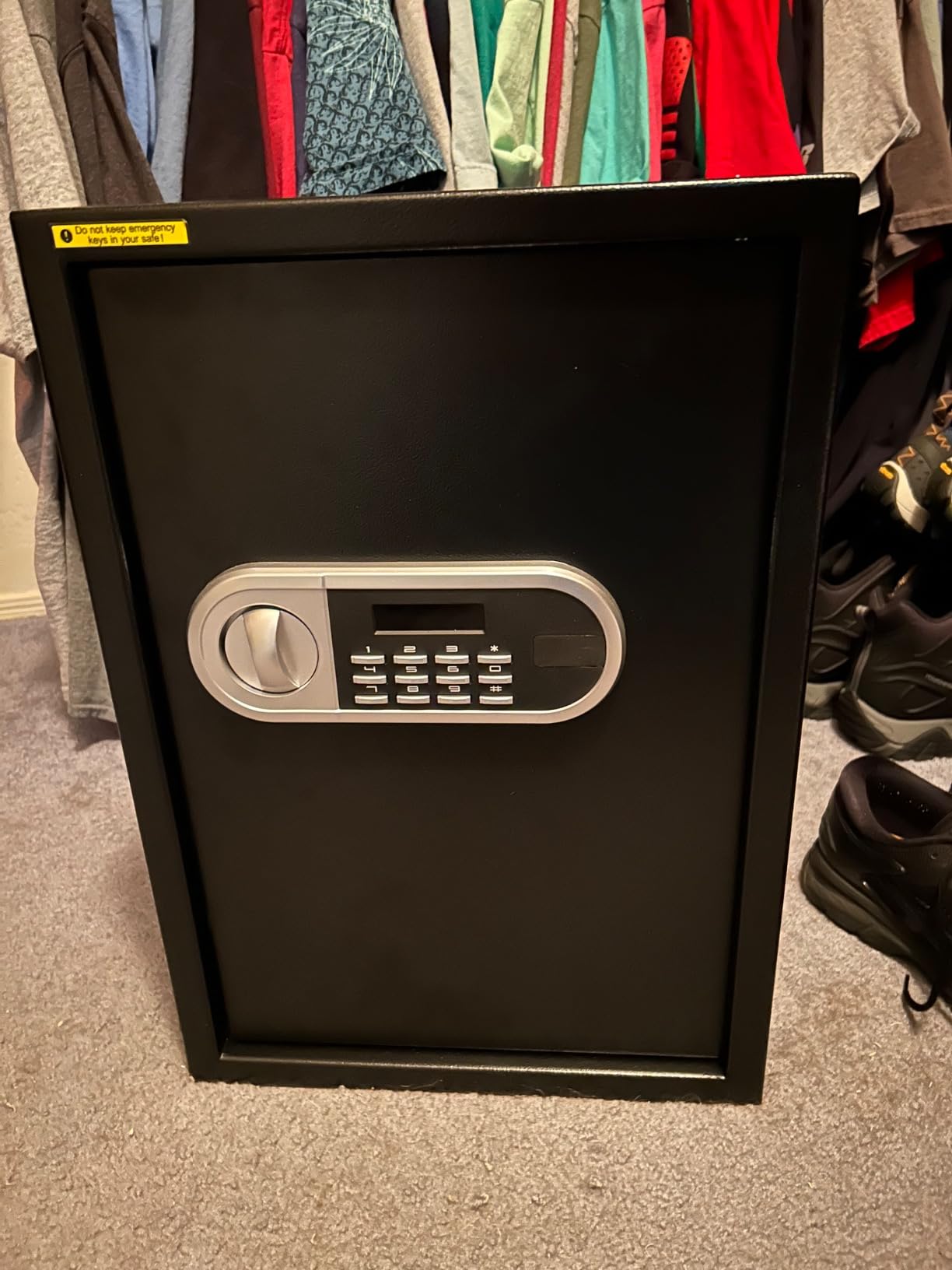 1.3 Cuft Small Fire Proof Safe for Home Documents, Anti-theft Safes for Home Use Fire and Water Proof with Combination Lock, Smart Alert System and Removable Shelf, Digital Document Safe for Jewelry customer photo 2