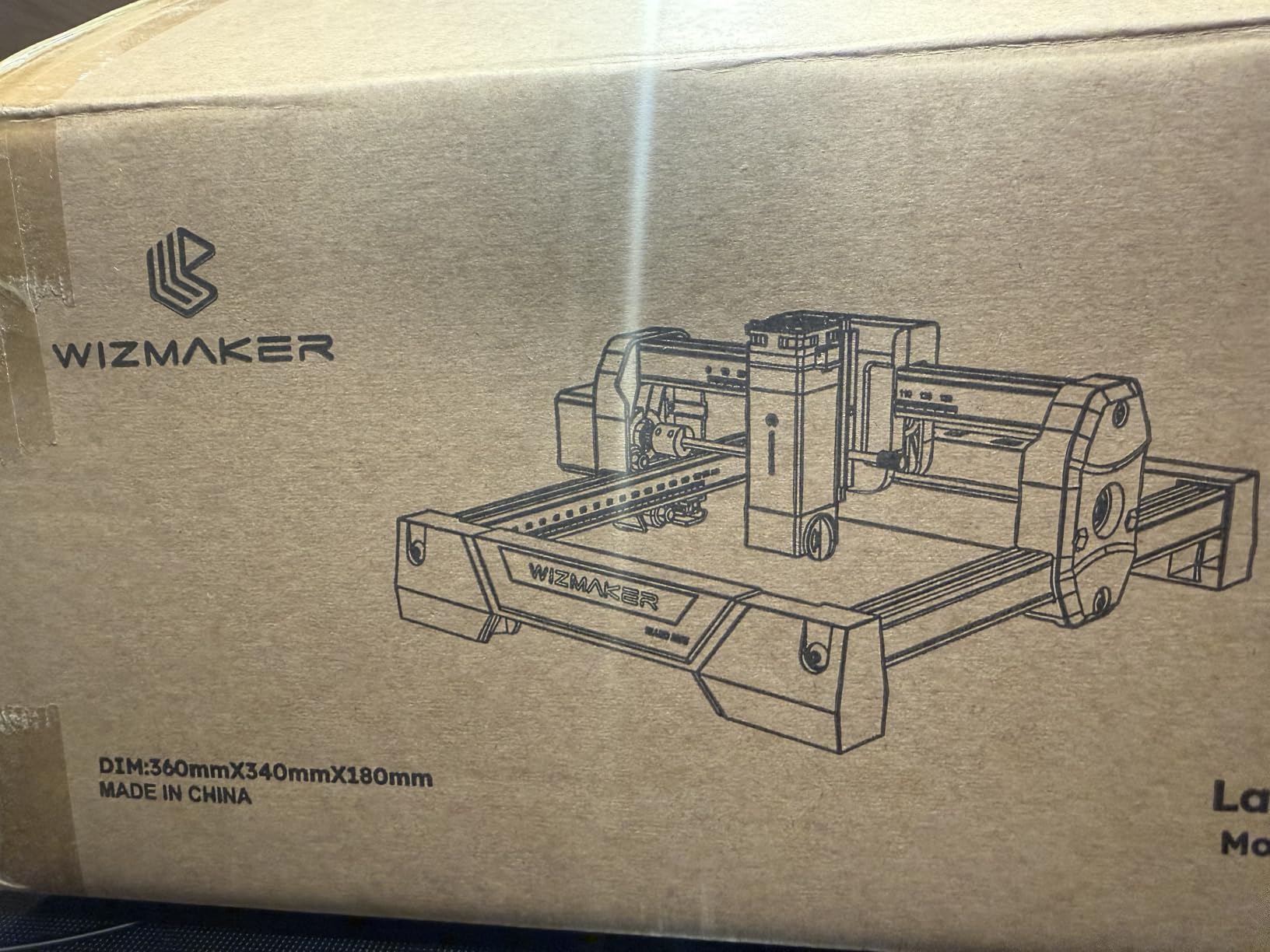 WIZMAKER Laser Engraver Machine, 2.5W Laser Engraver, Spot Size 0.04mm, Engraving Speed 12000mm/min, Supports WiFi/Hotspot/USB, Suitable for Wood, Leather, Acrylic, and Glass Materials customer photo 1