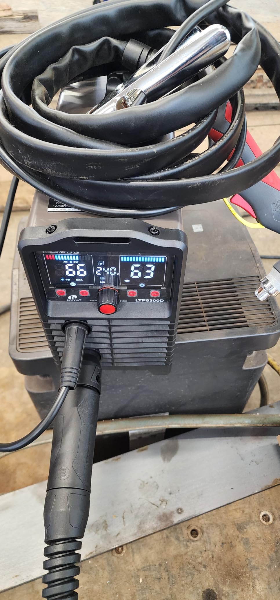 LTP6300DCNC | 63A CNC-Enabled Plasma Cutter, Drag-Cut Enables, Non-HF Blowback Pilot Arc, 3/4