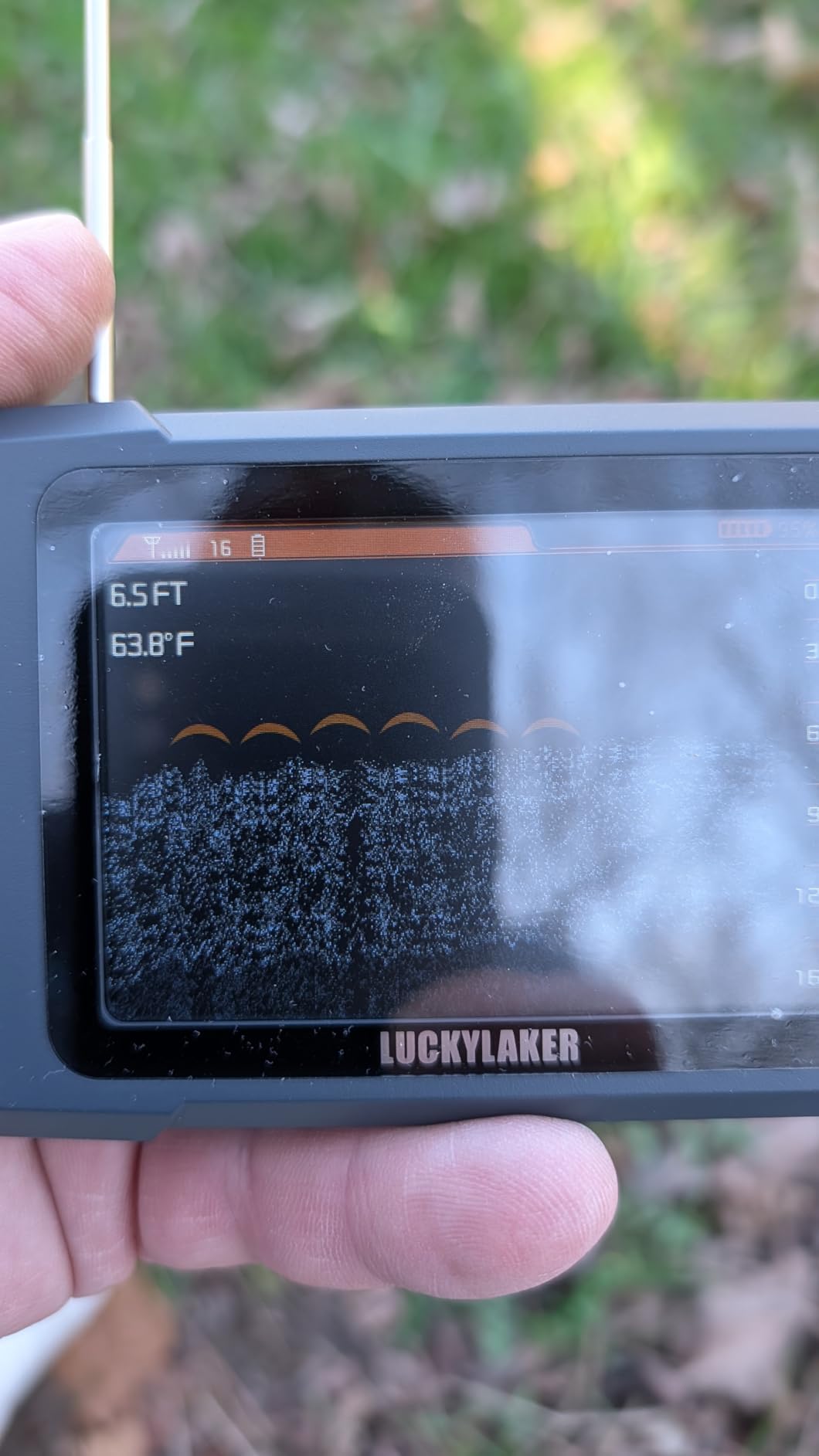 LUCKY Kayak Portable Fish Finder Transducer Wireless Sonar Fish Finders Boat Rechargeable Handheld Fish Depth Finder Fishing MT-202 customer photo 2