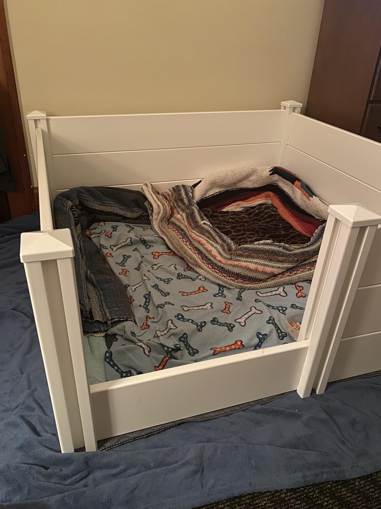 2 Room Whelping Box for Dogs, Perfect for 2-6 Puppies' Growth Period, White customer photo 2