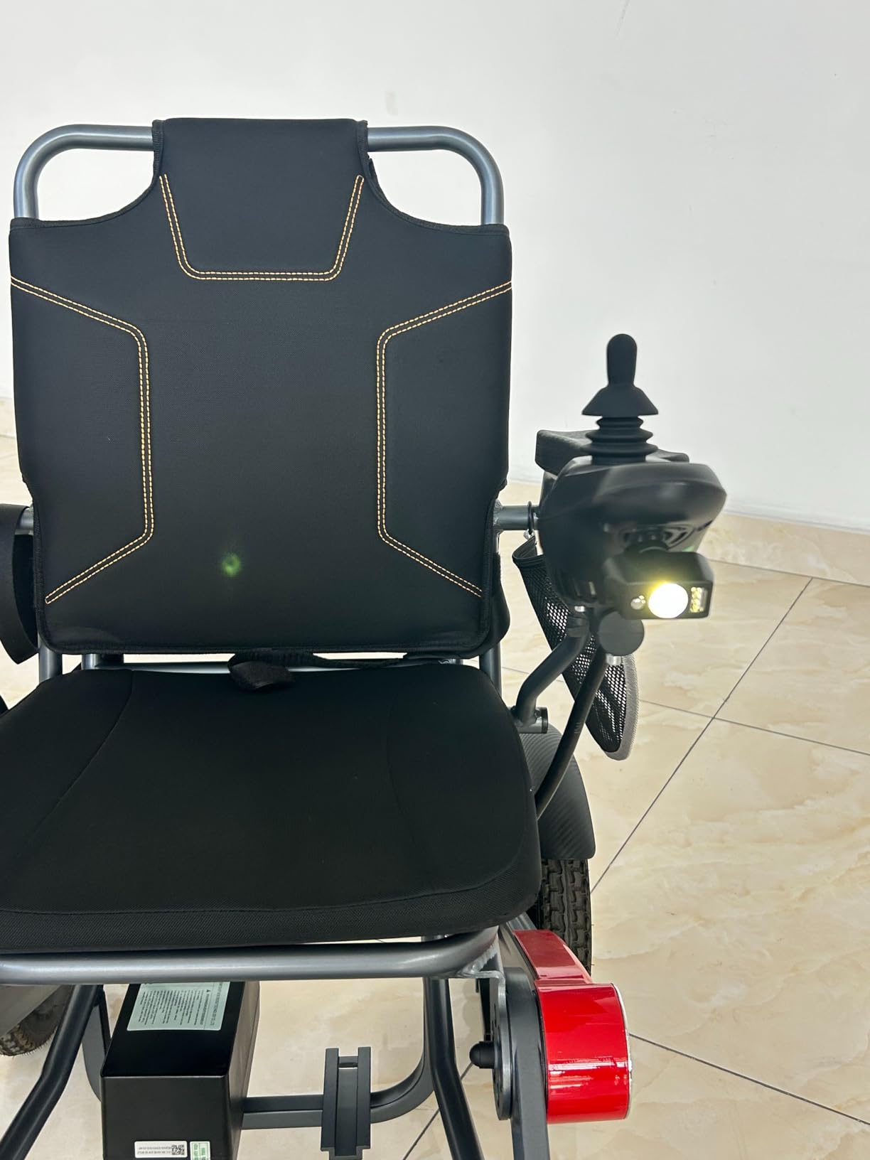John Dawson Electric Wheelchairs for Adults Lightweight Foldable, All Terrain Power Wheelchairs for Seniors Supports Up to 380 Lbs, 20 Mile Longest Range, 20