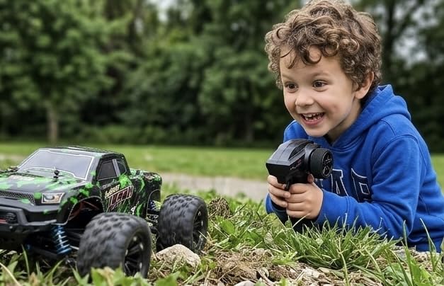 TENSSENX 1:18 Scale All Terrain RC Cars, 40KPH High Speed 4WD Remote Control Car with 2 Rechargeable Batteries, 4X4 Off Road Monster Truck, 2.4GHz Electric Vehicle Toys Gifts for Kids and Adults customer photo 1
