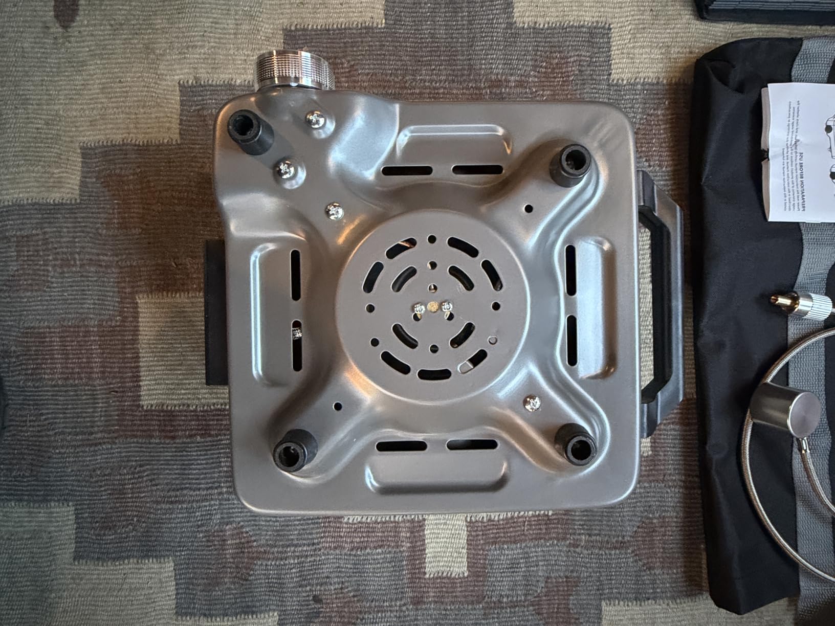 27000 BTUs 2 Burner Folding Camp Stove with Windshield, Portable Camping Stove Propane with Adjustable Burners & Carry Bag, Propane Gas Stove for Camping, Tailgating, BBQ customer photo 2
