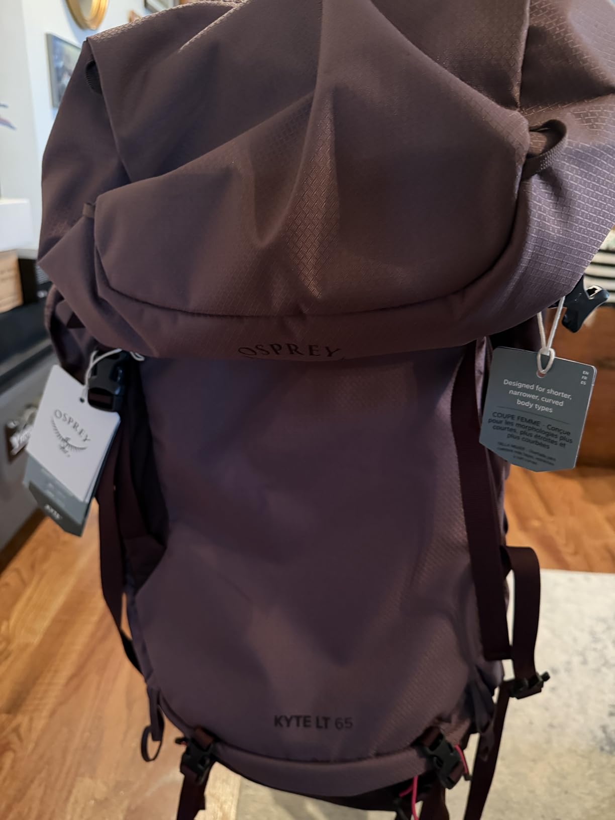 Osprey Kyte LT 35L Women's Backpacking Backpack - Lightweight Hiking & Travel Bag with Waterproof Raincover, Serenity Blue customer photo 1