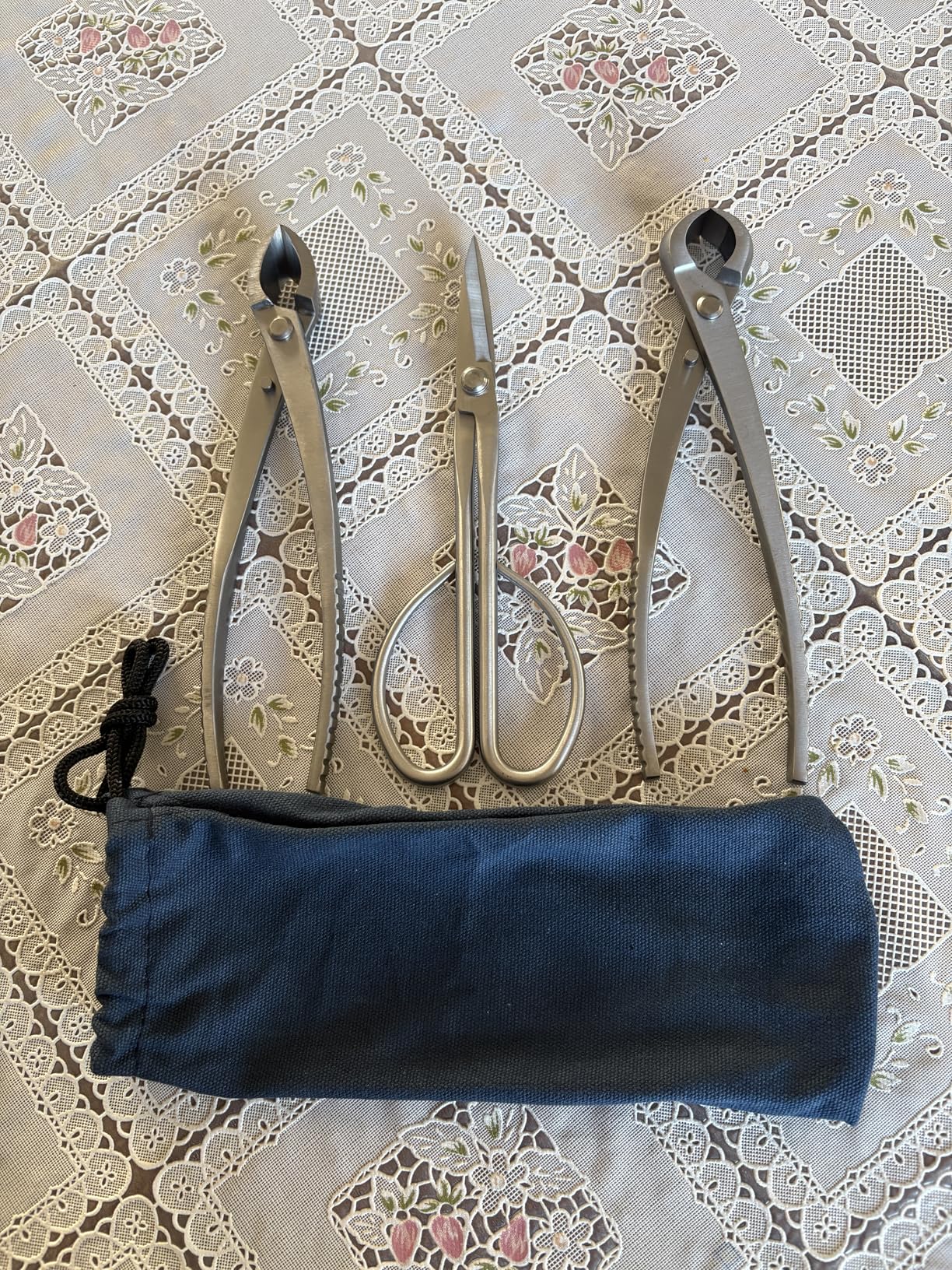 Bonsai Tools Set, 3-Piece Bonsai Tree Tools - Includes Knob Cutter, Concave Cutter, Bonsai Scissors for Precision Trimming and Plant Care customer photo 1