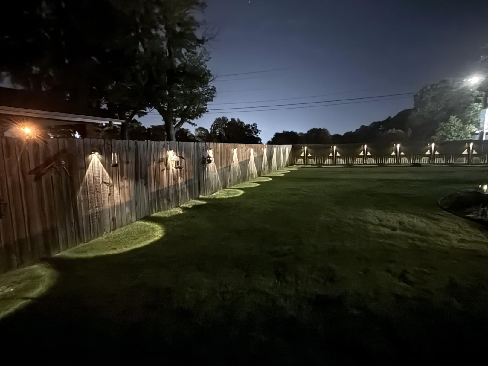 KOOPER Solar Fence Lights Outdoor Waterproof 10 Pack, Solar Fence Lights with Ultra-Bright LED Lens, 10 Modes & 9 Colors Outdoor Solar Lights for Fence, Backyard, Railing, Patio, Wall, Step, Deck customer photo 2